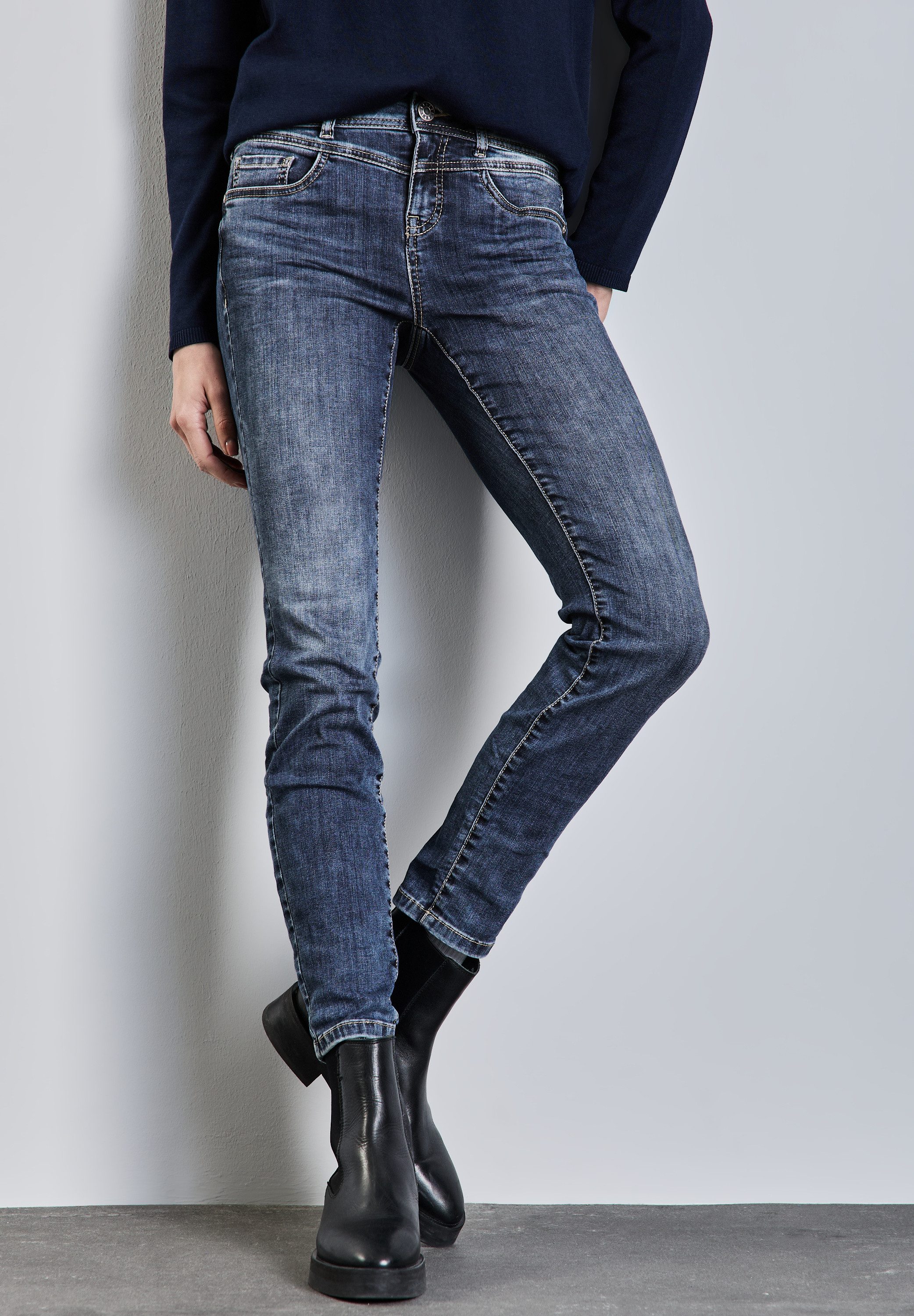STREET ONE Slim-fit-Jeans Style YORK im Five-Pocket Style günstig online kaufen