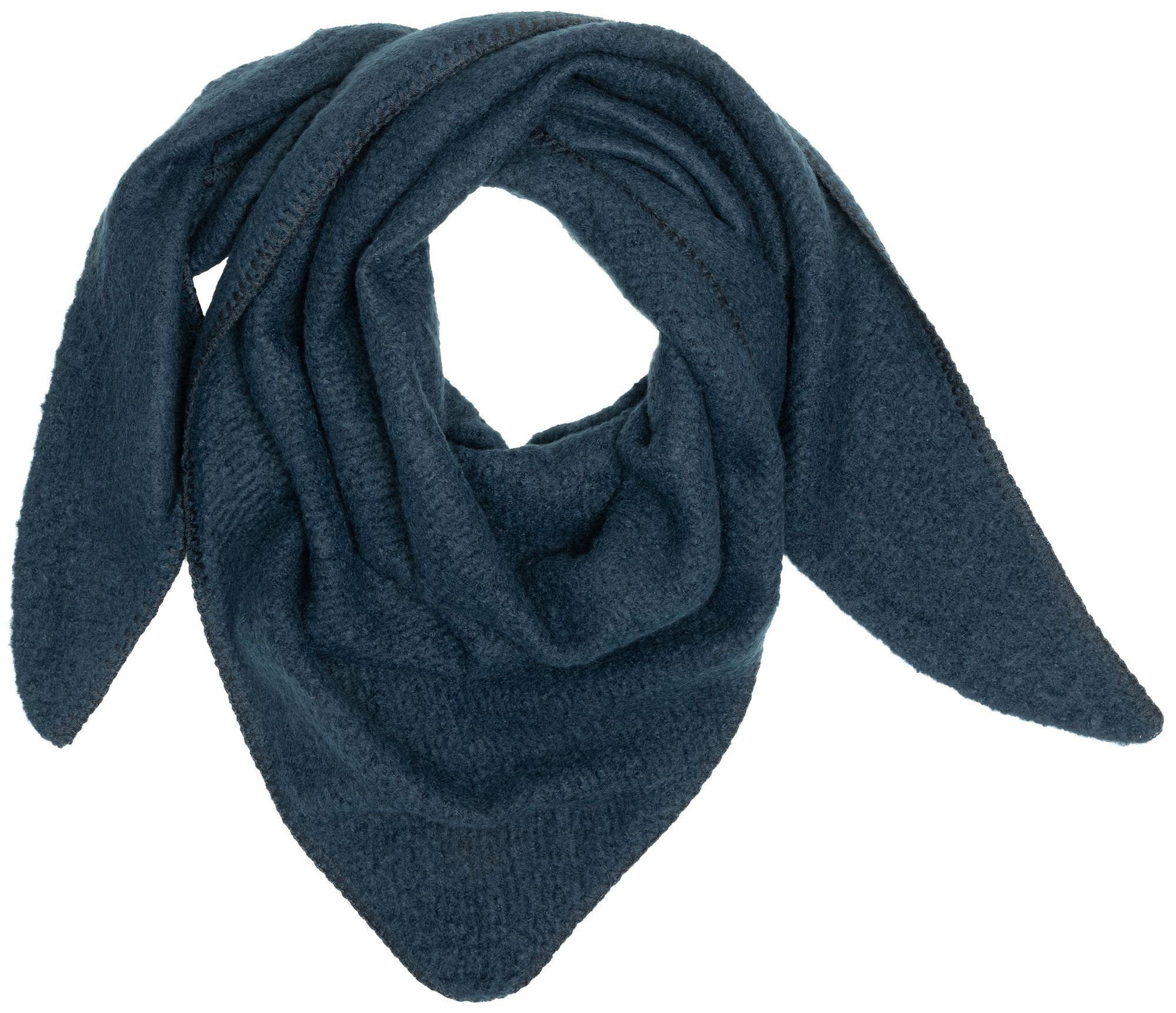 Caspar Modeschal SC525 Damen mitteldicker XXL Winter Schal Dreieckstuch unifarben