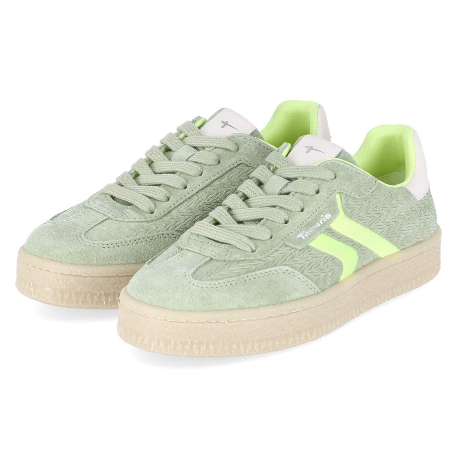 Tamaris Tamaris 1-23723-44-791 Damen Rauleder gruen Schnürschuh günstig online kaufen