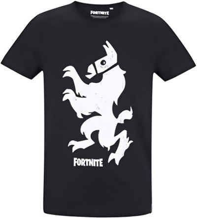 Fortnite T-Shirt »Fortnite T-Shirt mit Vintage-Druck schwarz - weiß Erwachsene + Jugendliche Gr. M L XL Epic Games«