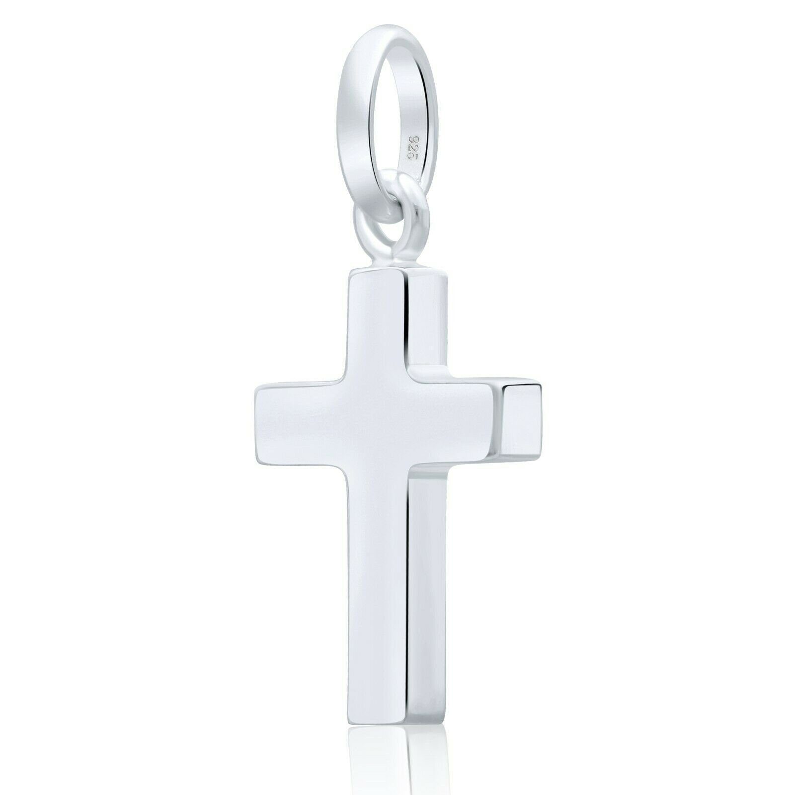 Kreuzanhänger Kreuz Anhänger Klein Öse 925er Silber, Made in Italy