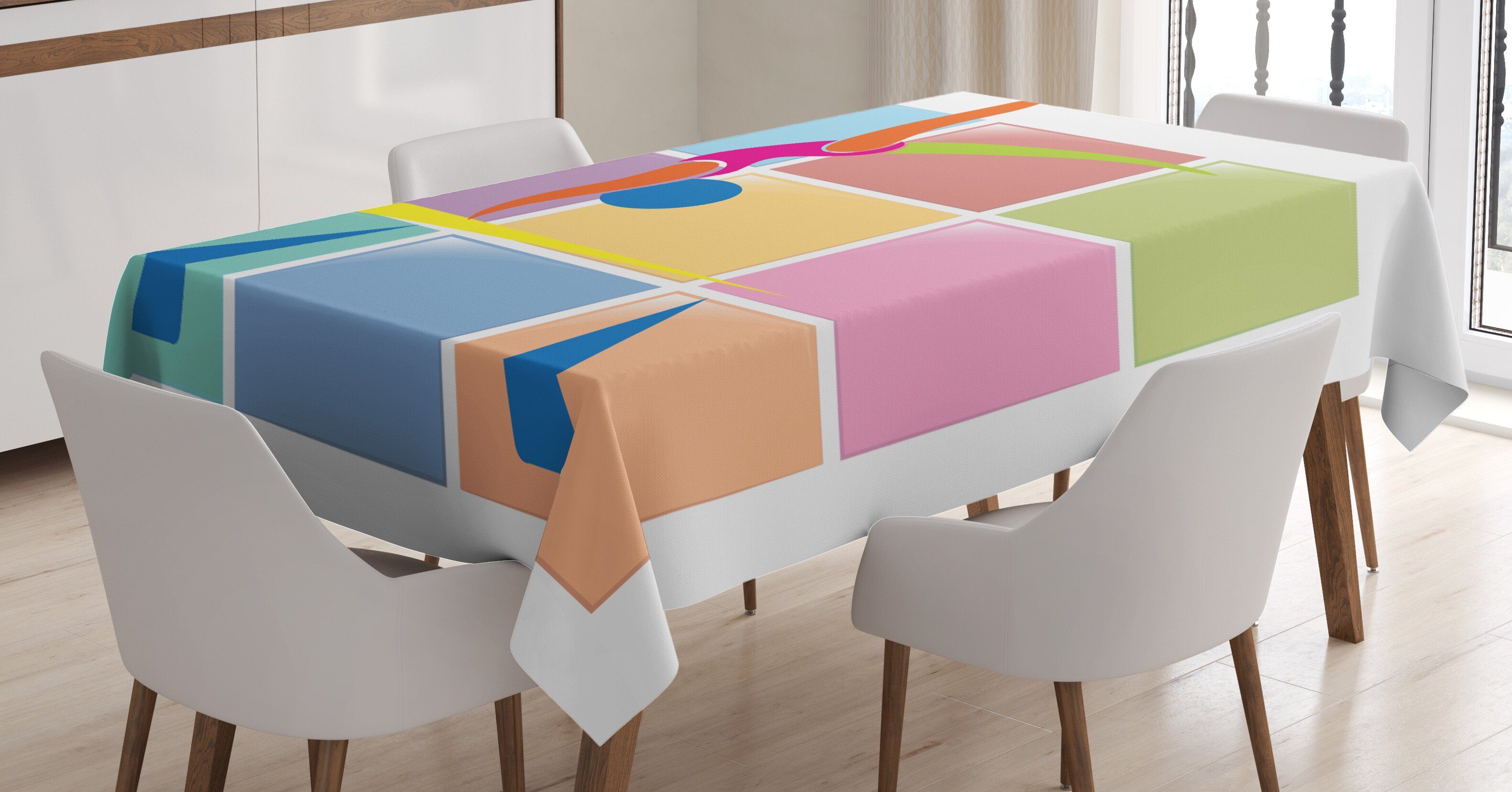 Abakuhaus Für Athlet Farbfest Farben, Waschbar den Außen Klare Bereich Gymnastik geeignet Abstrakt Tischdecke