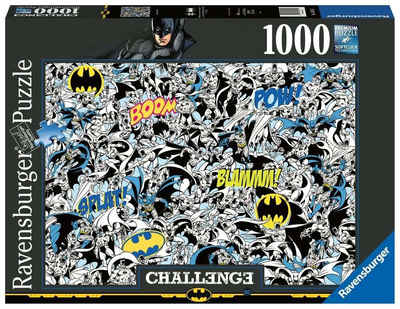Ravensburger Puzzle 16513 Challenge Batman 1000 Teile Puzzle, 1000 Puzzleteile