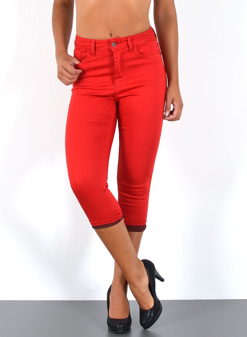 ESRA Caprijeans Damen Capri Jeans Hose günstig online kaufen