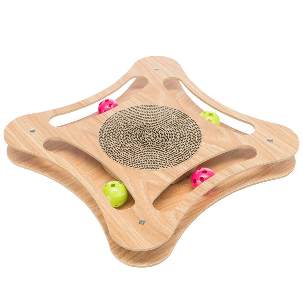 Kratzbrett Trixie Kratzpappe mit Holzrahmen - 35 × 4 × 35 cm