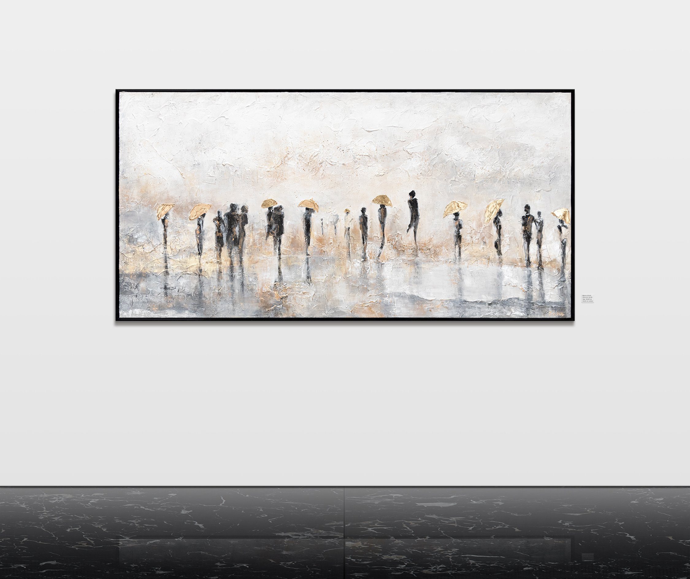 YS-Art Gemälde Sommerregen, Leinwand Bild Handgemalt günstig online kaufen