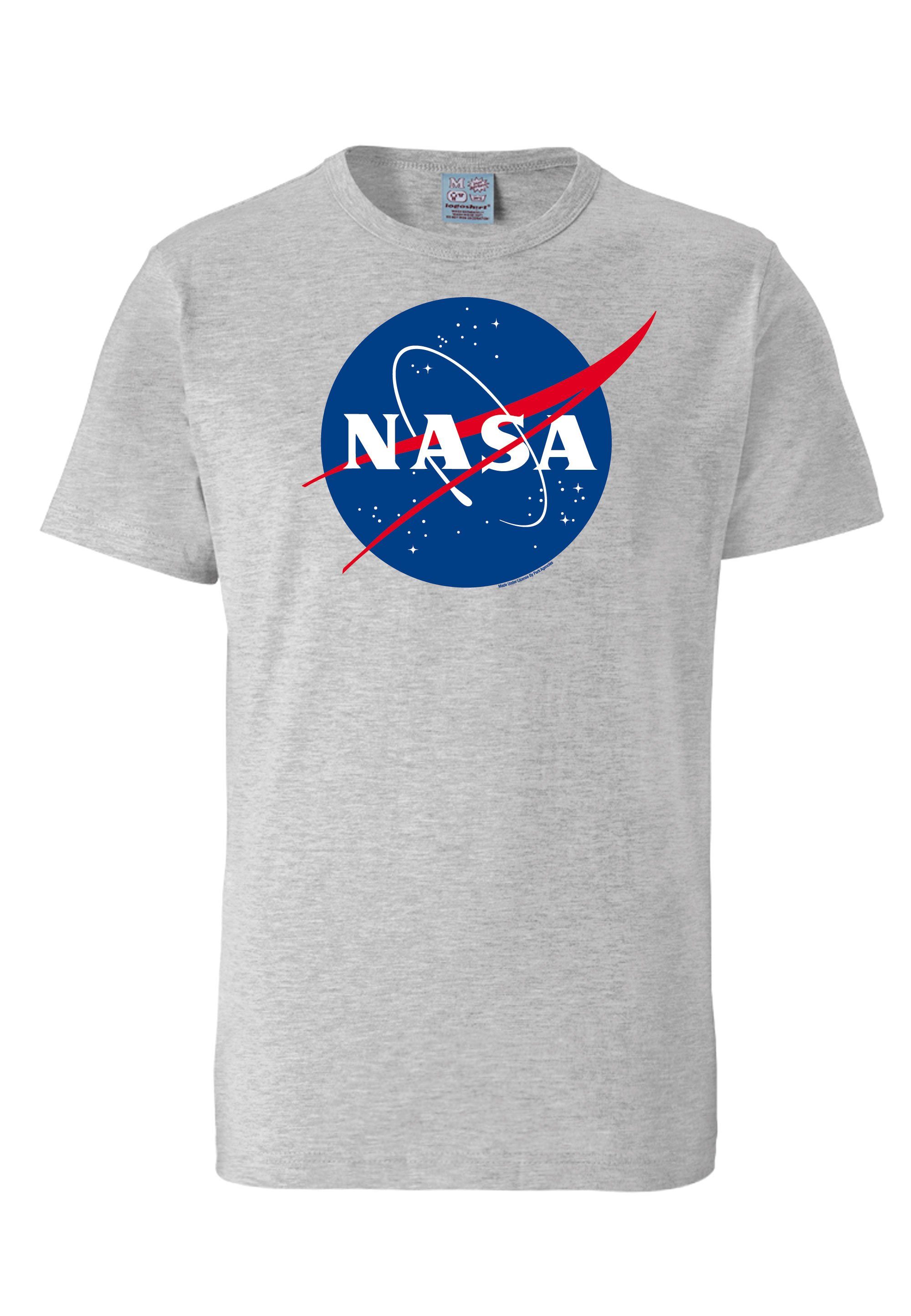 LOGOSHIRT T-Shirt NASA Logo mit coolem NASA-Logo