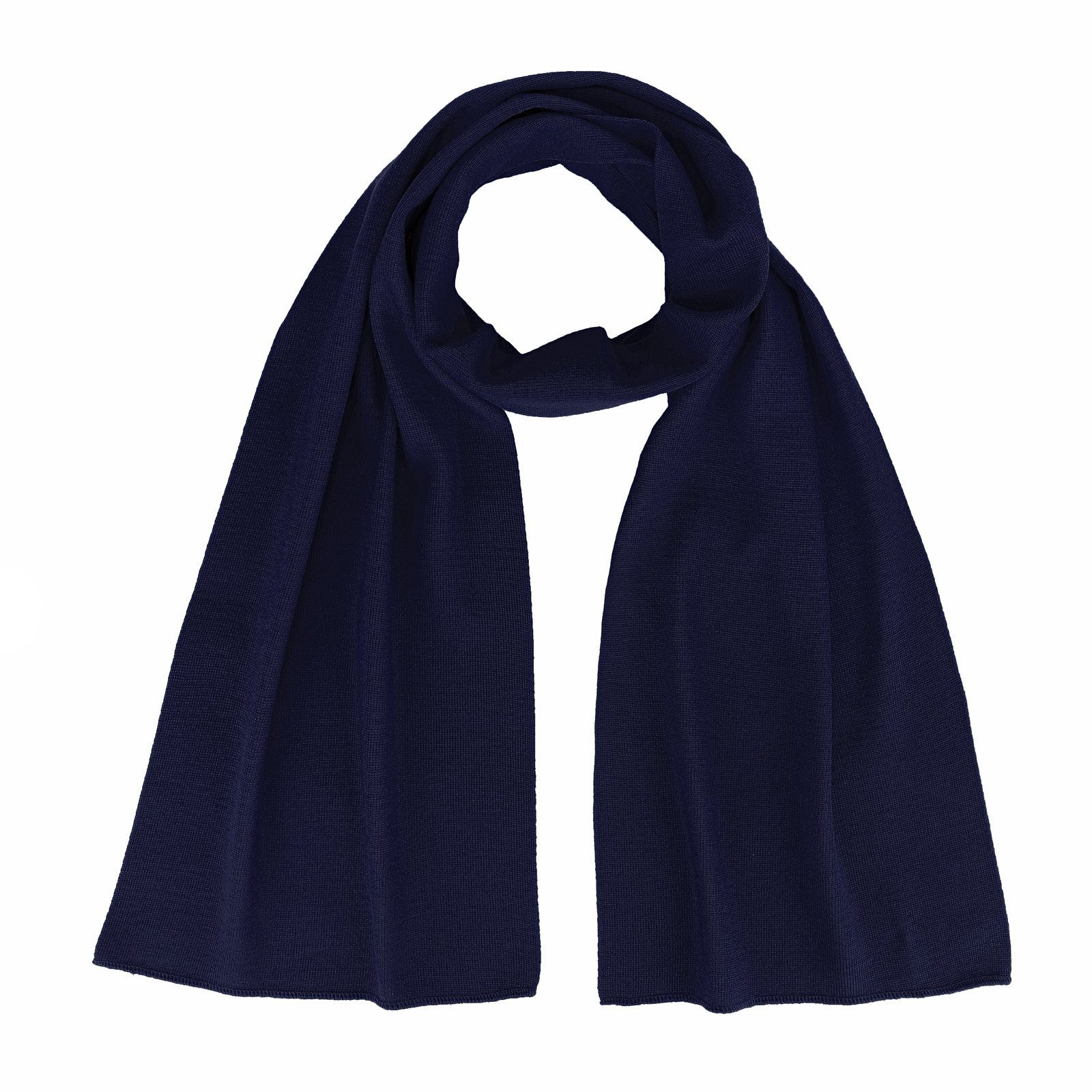 modAS Wollschal, Unisex Schal Feinstrickschal aus Merinowolle - Weicher Schal aus Wolle
