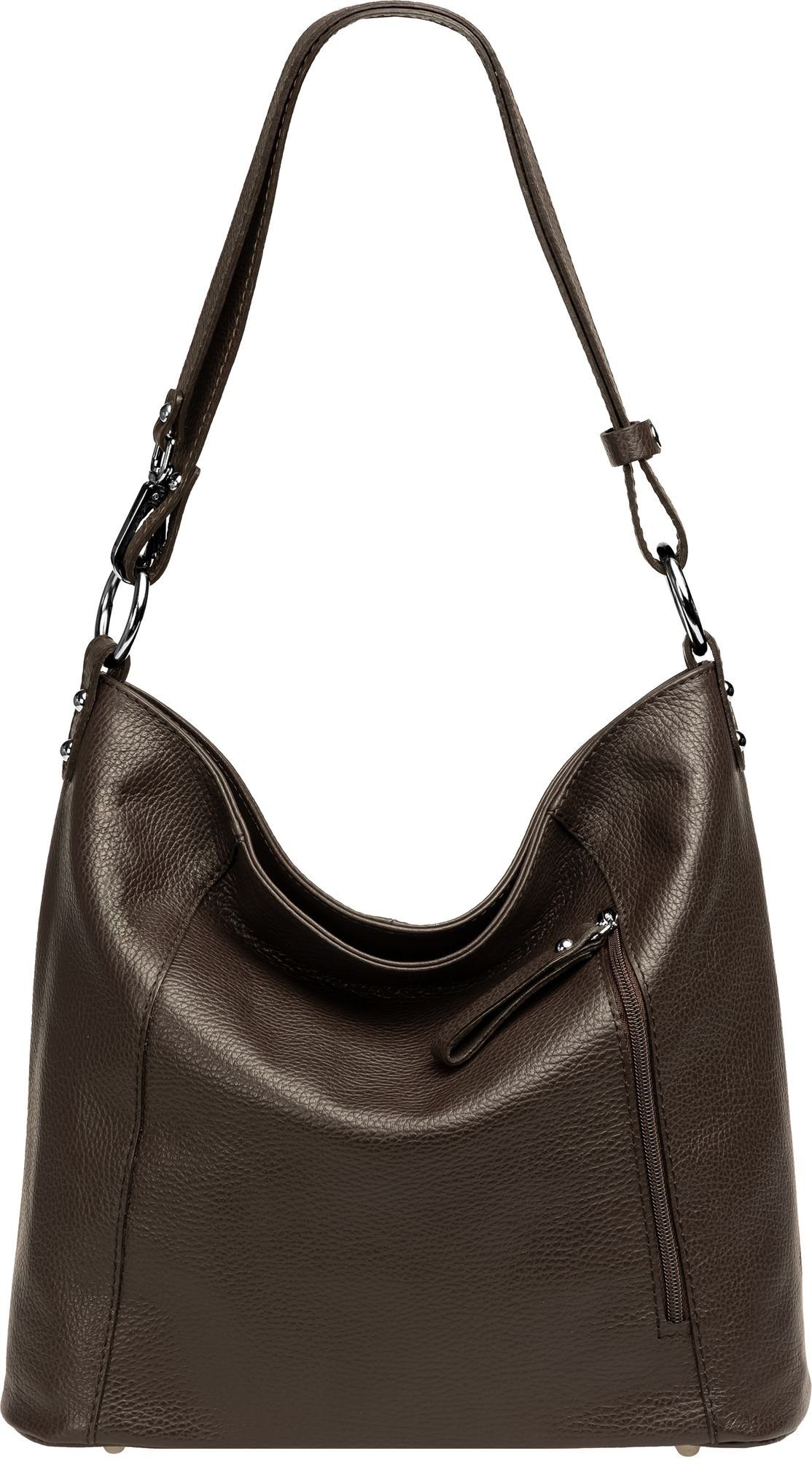 Caspar Schultertasche 2-in-1 Leder Umhängetasche Damen Tasche -PREMIUM LINE günstig online kaufen