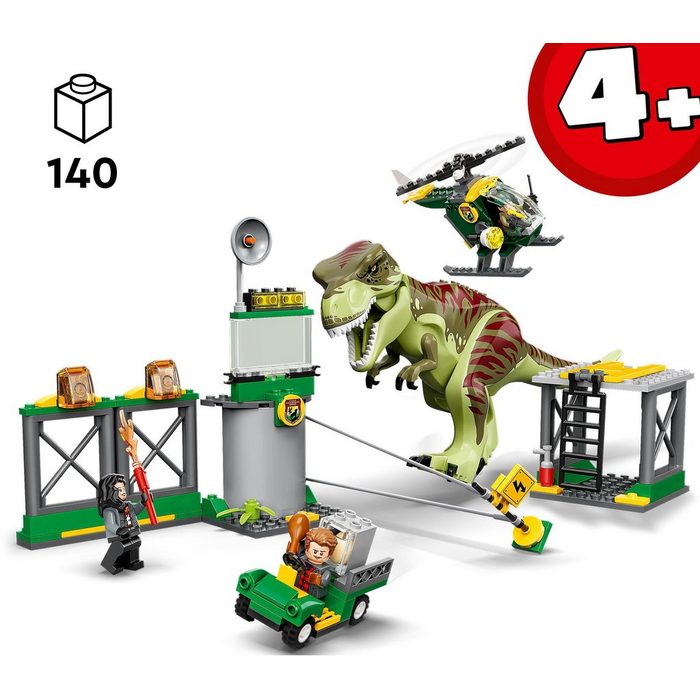 LEGO® Konstruktionsspielsteine T. Rex Ausbruch (76944) LEGO® Jurassic World (140 St) Made in Europe