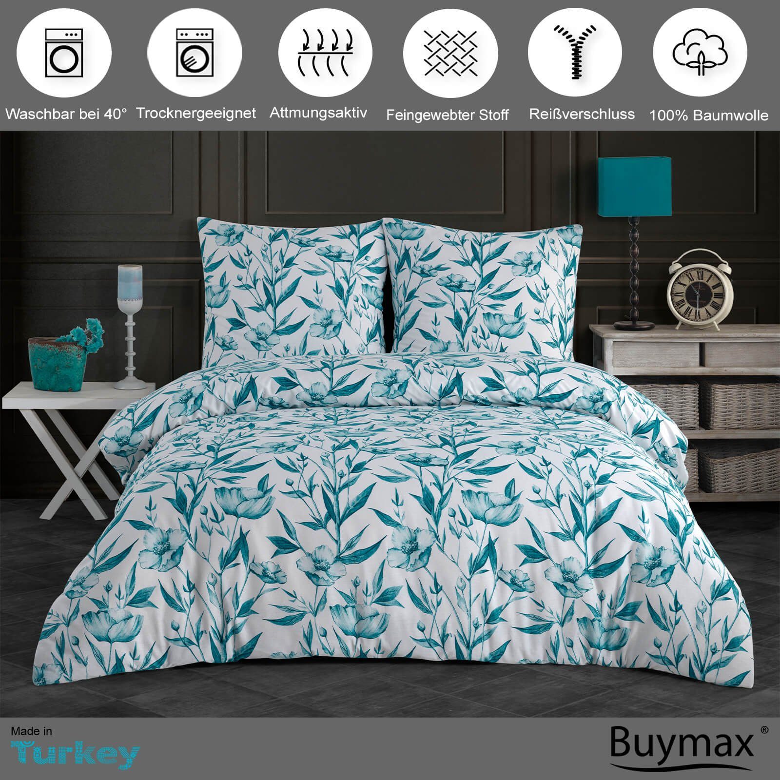 Buymax Bettwäsche Girasol, Renforce: 100% Baumwolle, günstig online kaufen