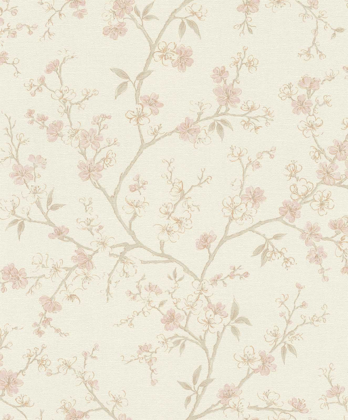 Rasch Vliestapete Floral Landhaus Stil Creme günstig online kaufen