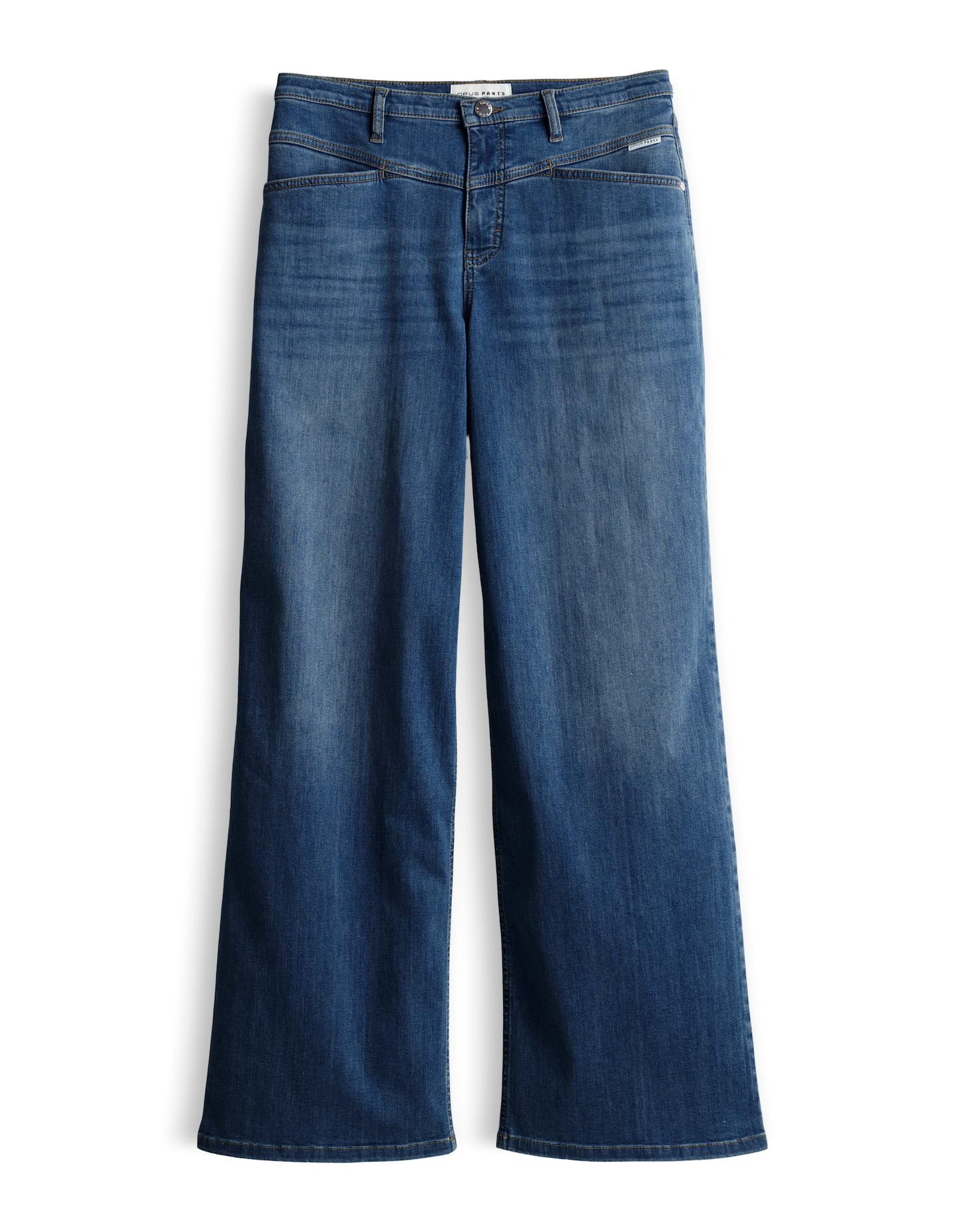OPUS PANTS Weite Jeans MENI TOILE Wide Leg Jeans aus Dry Indigo® Low Rise weite Silhouette, authentische Waschung