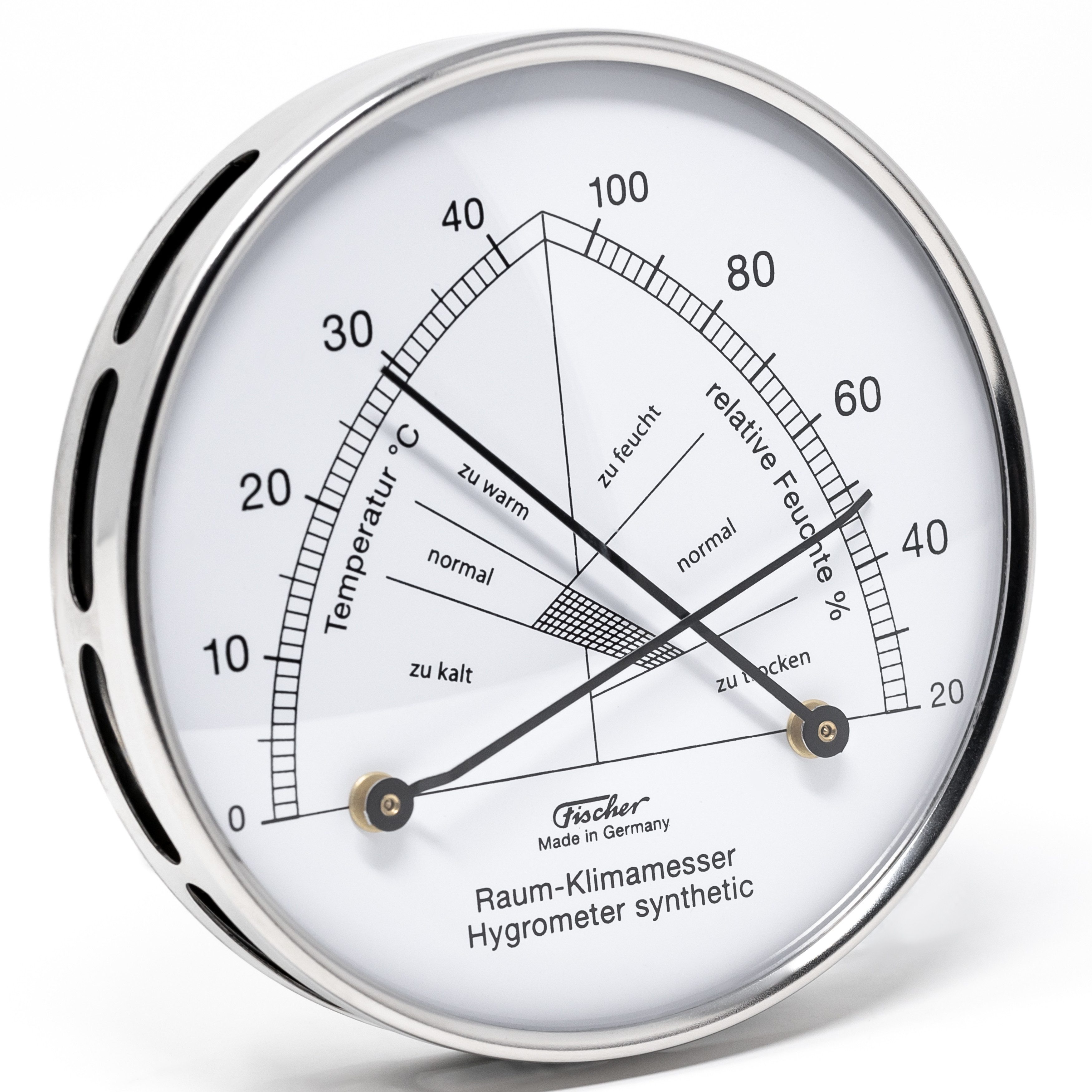 Fischer Klimamesser Fischer 142.01 Raum-Klimamesser 100mm Hygrothermometer günstig online kaufen