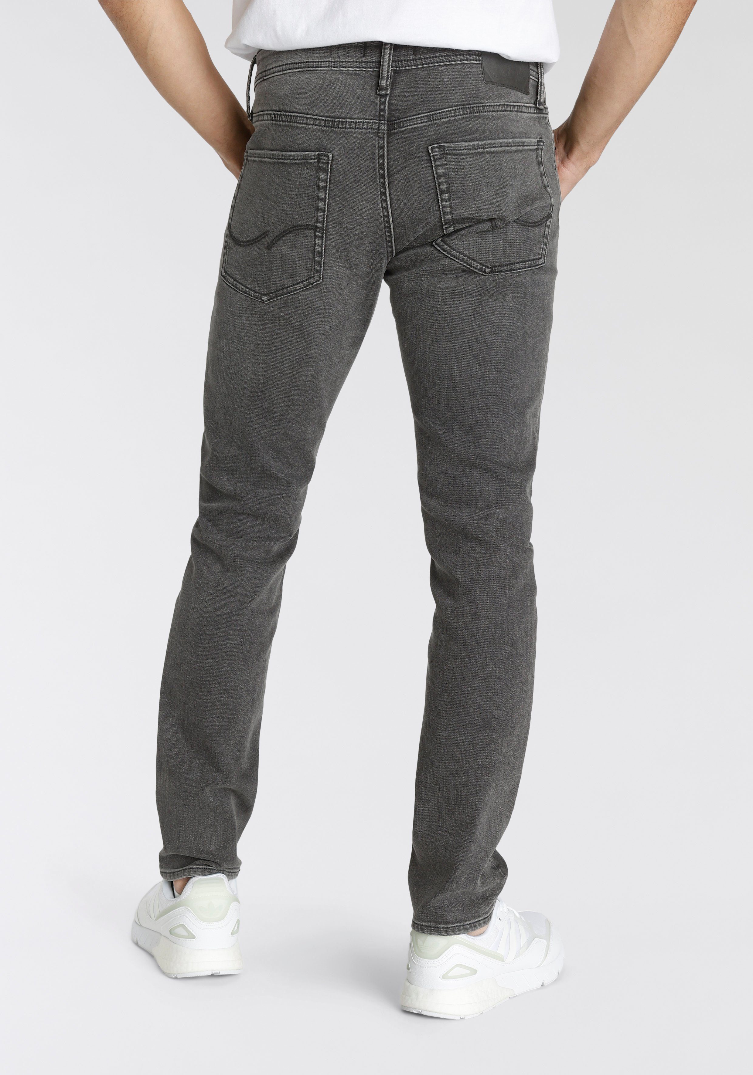 Jack & Jones Slim-fit-Jeans JJIGLENN – Jeans mit Stretch und figurbetonter Silhouette Used, modisch, slim fit, Denim/Jeans – Bild 3 von 5