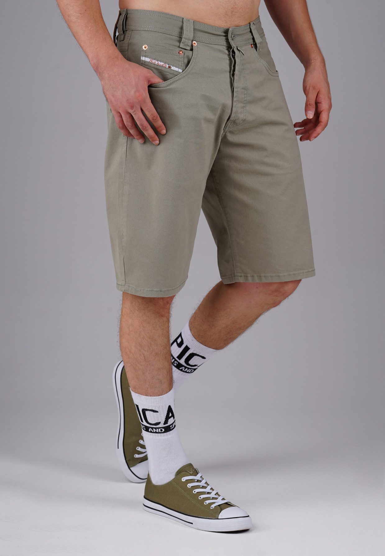 PICALDI Jeans Shorts Gabardine Sum (1-tlg) Clean-Look