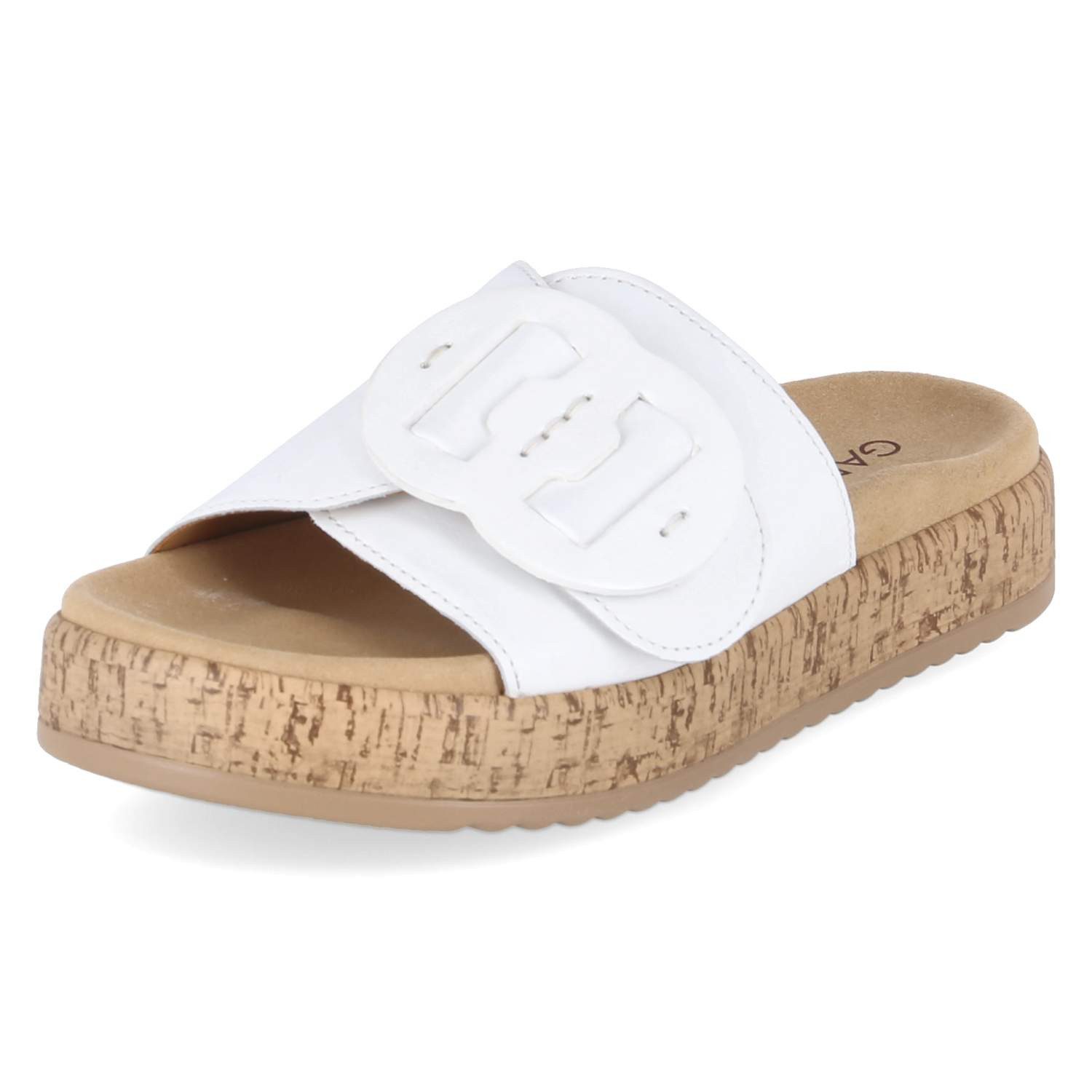 Gabor Gabor 83.760.21 Damen Glattleder white Pantolette