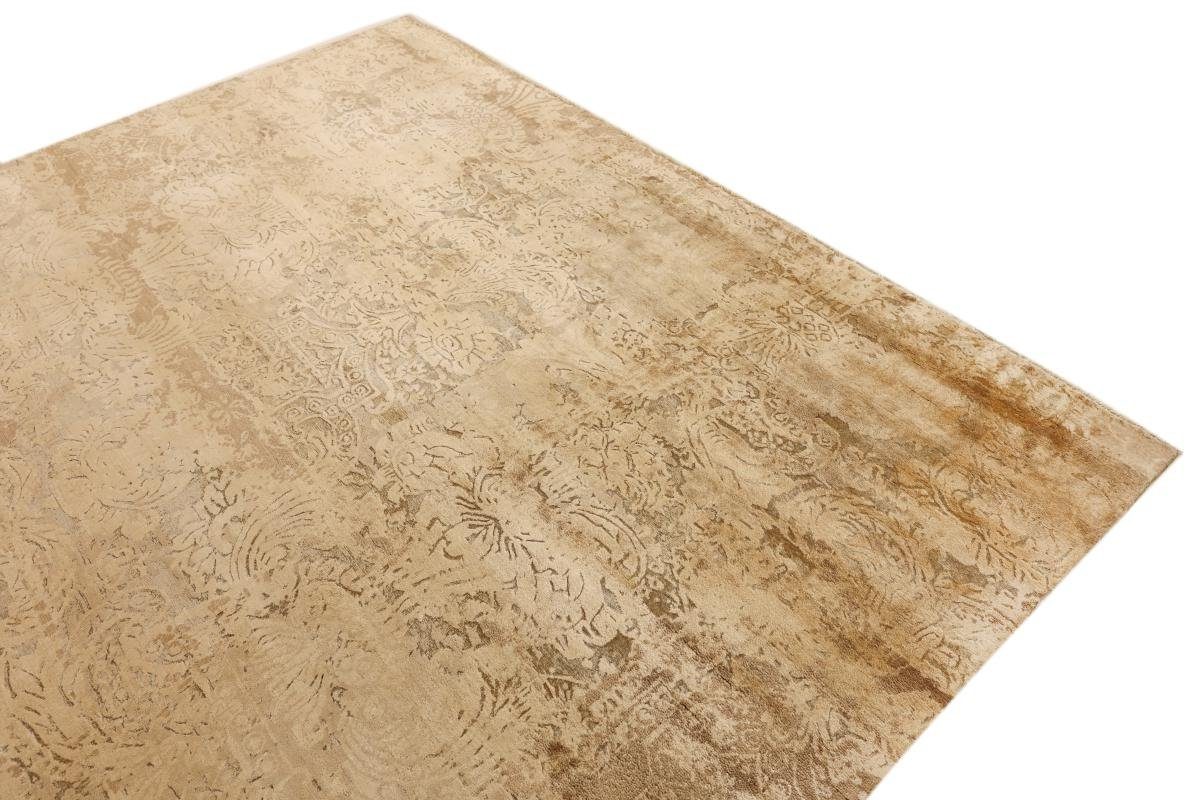 Designteppich, Moderner 12 Orientteppich rechteckig, Handgeknüpfter Nain Sindhi mm Orientteppich Trading, / Höhe: 244x302