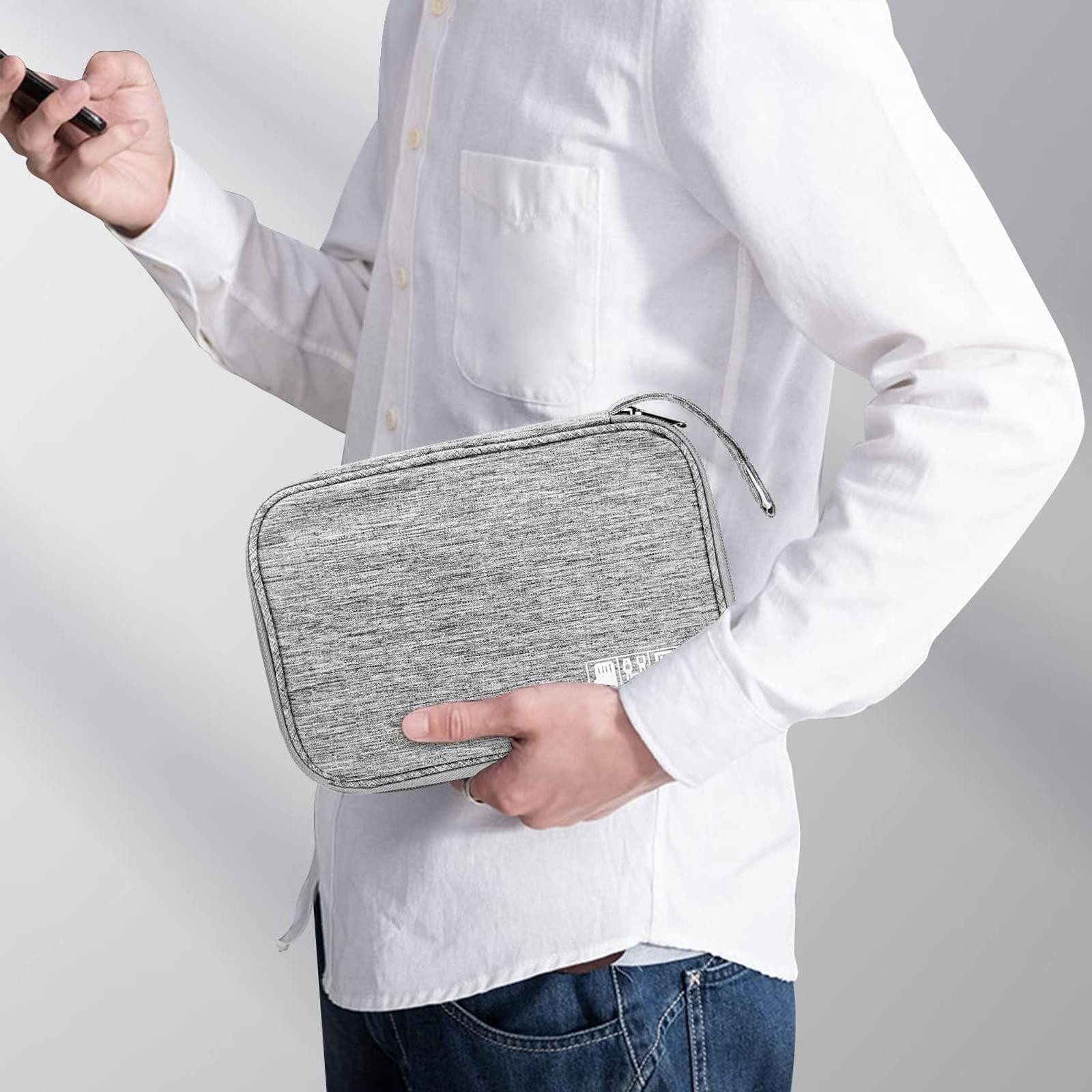 VERCO Taschenorganizer Elektronik Aufbewahrungstasche, Zubehör Organizer Reise Tasche Mappe Etui Koffer