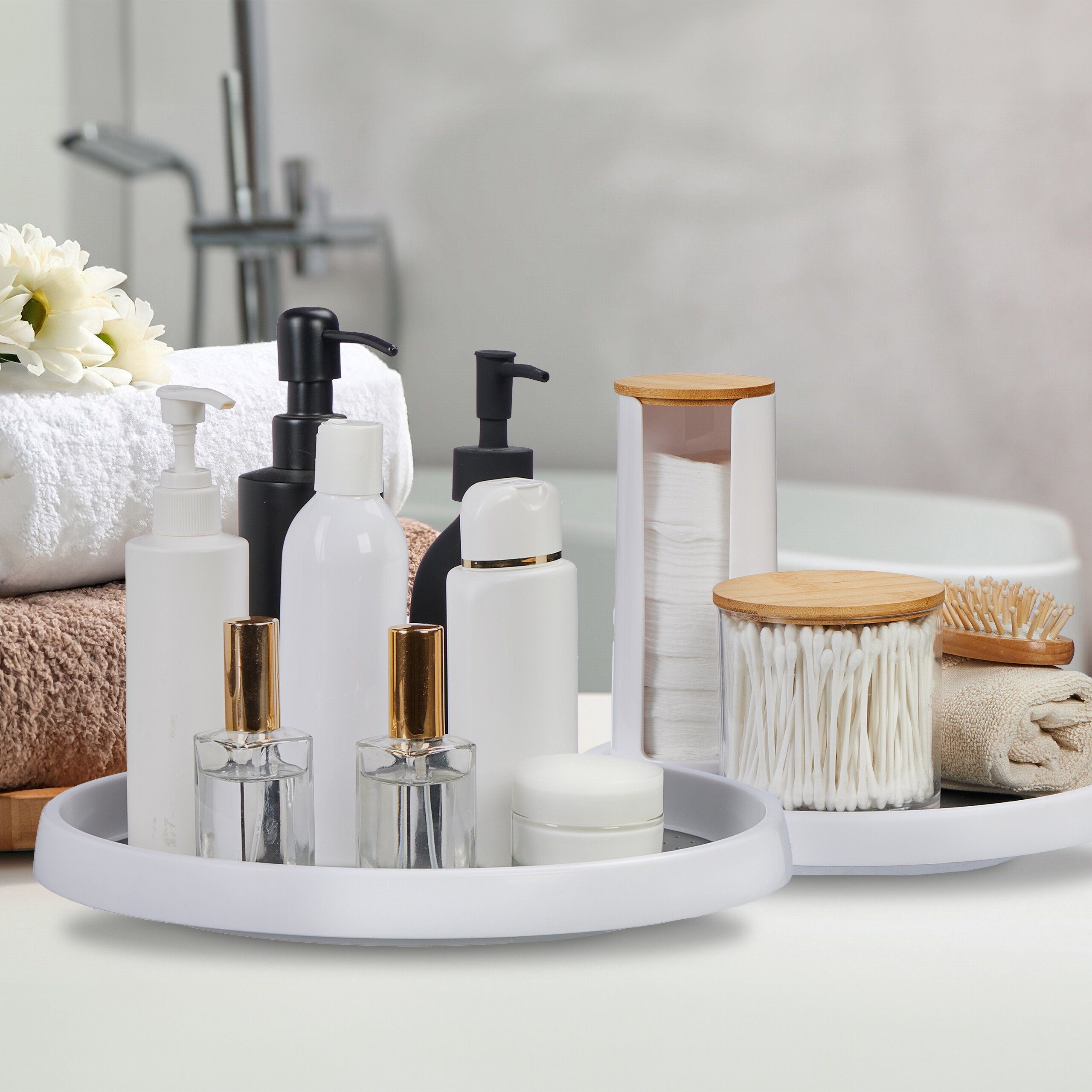 relaxdays Gewürzkarussell Drehteller 2er Set, (2-teilig, 2-tlg)