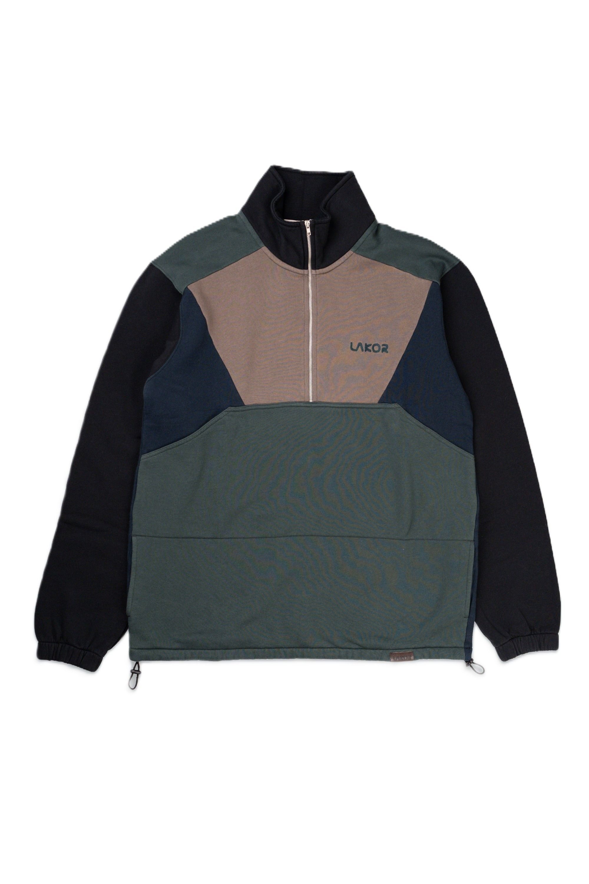 Lakor Sweater Colorblock Half Zip