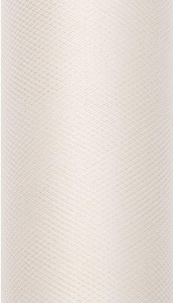 partydeco Hängedekoration Dekostoff Tüll 0,15m x 9m Creme