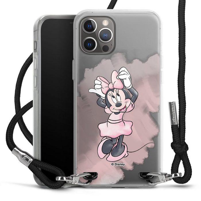 DeinDesign Handyhülle Mickey & Minnie Mouse Disney Motiv ohne Hintergrund Apple iPhone 12 Pro Handykette Hülle mit Band Case zum Umhängen