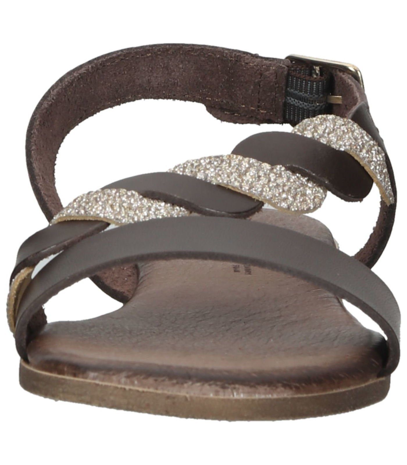 Braun/Silber & Leder Zehentrenner IGI Sandalen CO