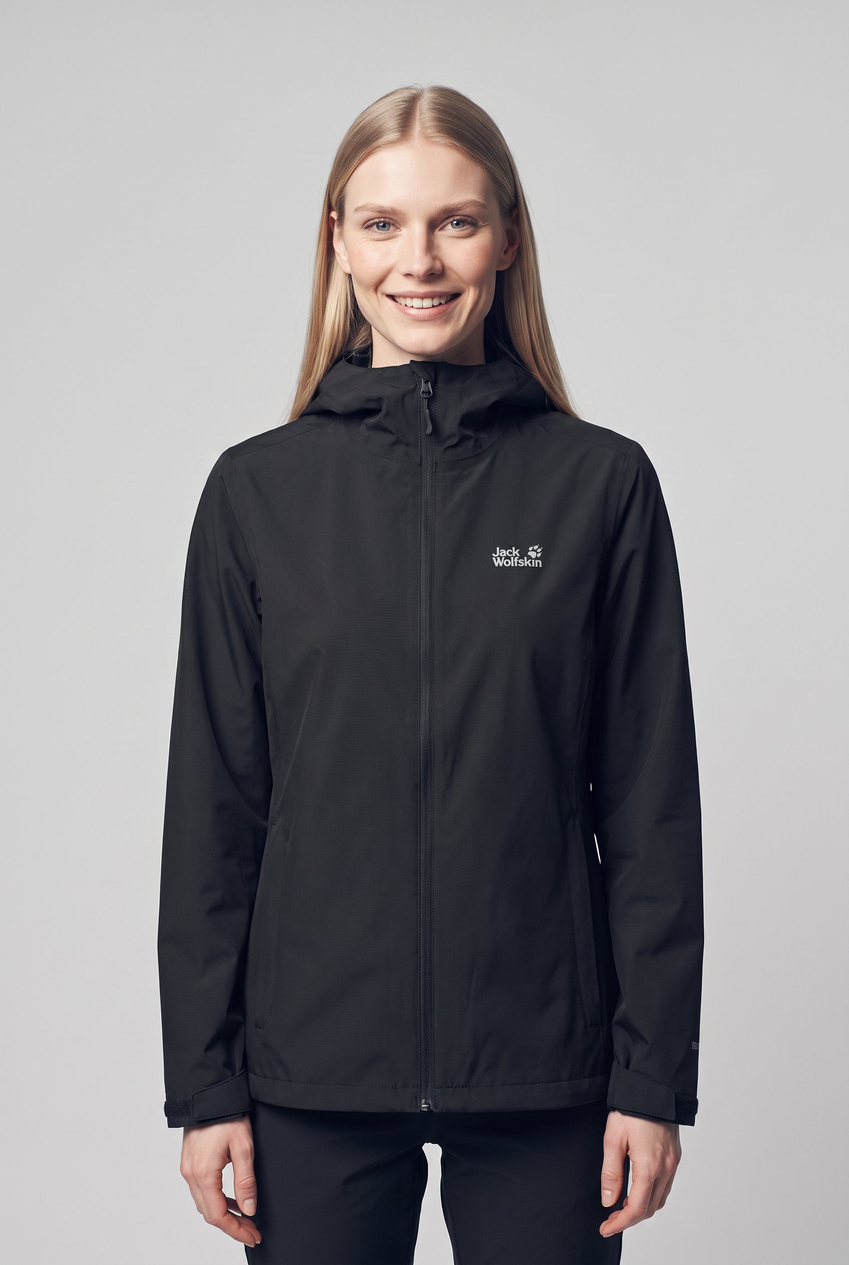 Jack Wolfskin Regenjacke OUTROVERT 2L JKT W mit Kapuze, wasserdicht, atmungsaktiv – Bild 4 von 5