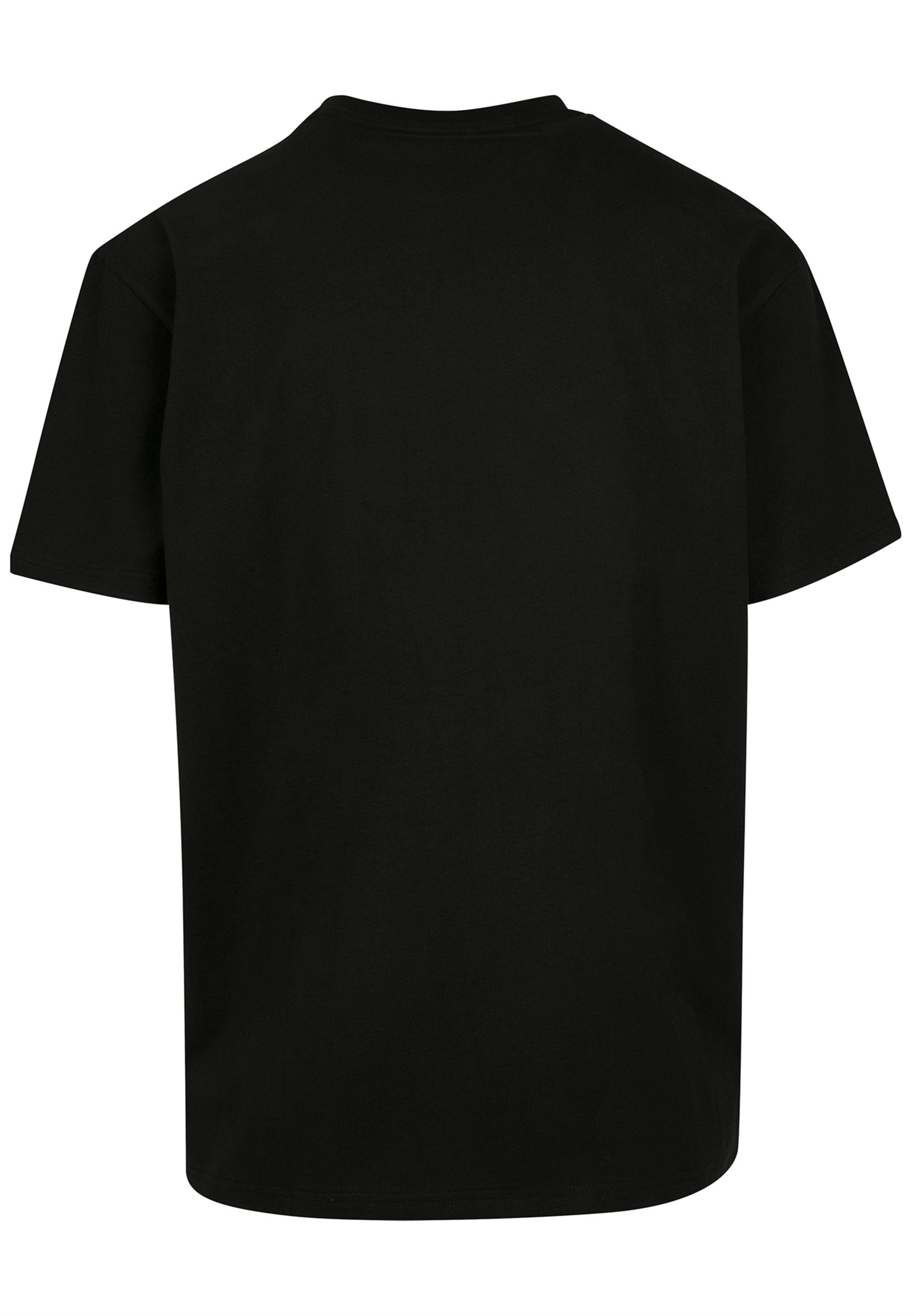 Herren black (1-tlg) Kurzarmshirt F4NT4STIC