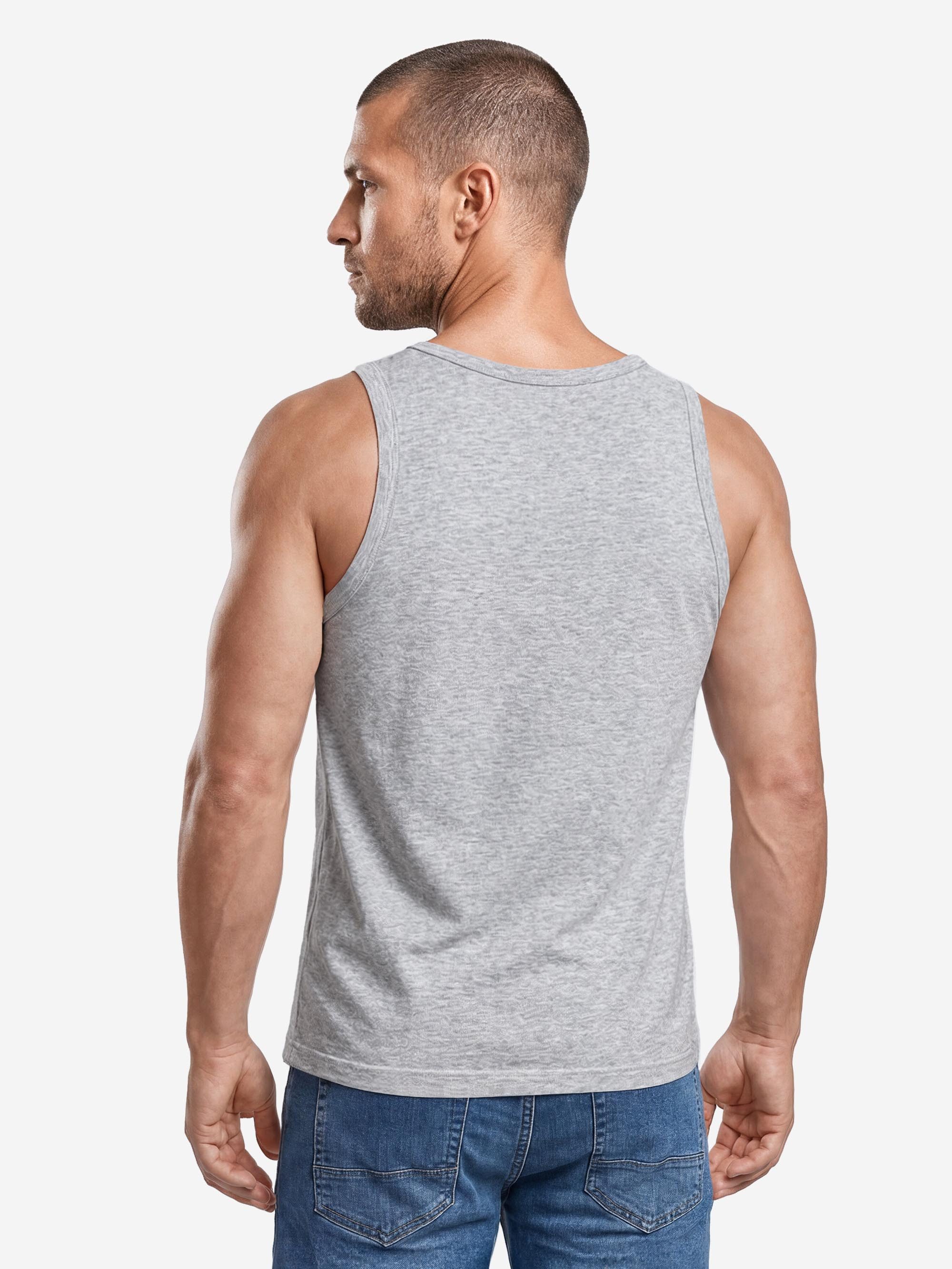 Neverless Tanktop Tanktop Herren mit Grafik-Print - Design Logo Palmen - Trägershirt mit Print – Bild 2 von 5
