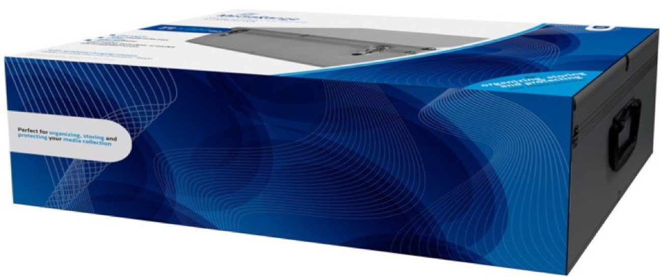 Mediarange CD-Hülle Disc Archive Case DJ Koffer silber für 1000 BD / CD / DVD