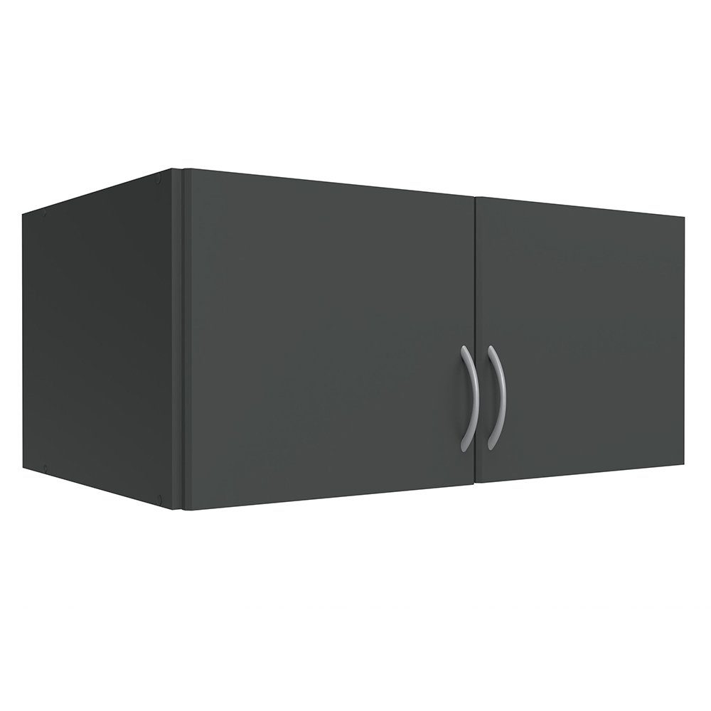 Lomadox Aufsatzschrank MIAMI-43 graphit, 2 Türen, ca. 70/40/54 cm