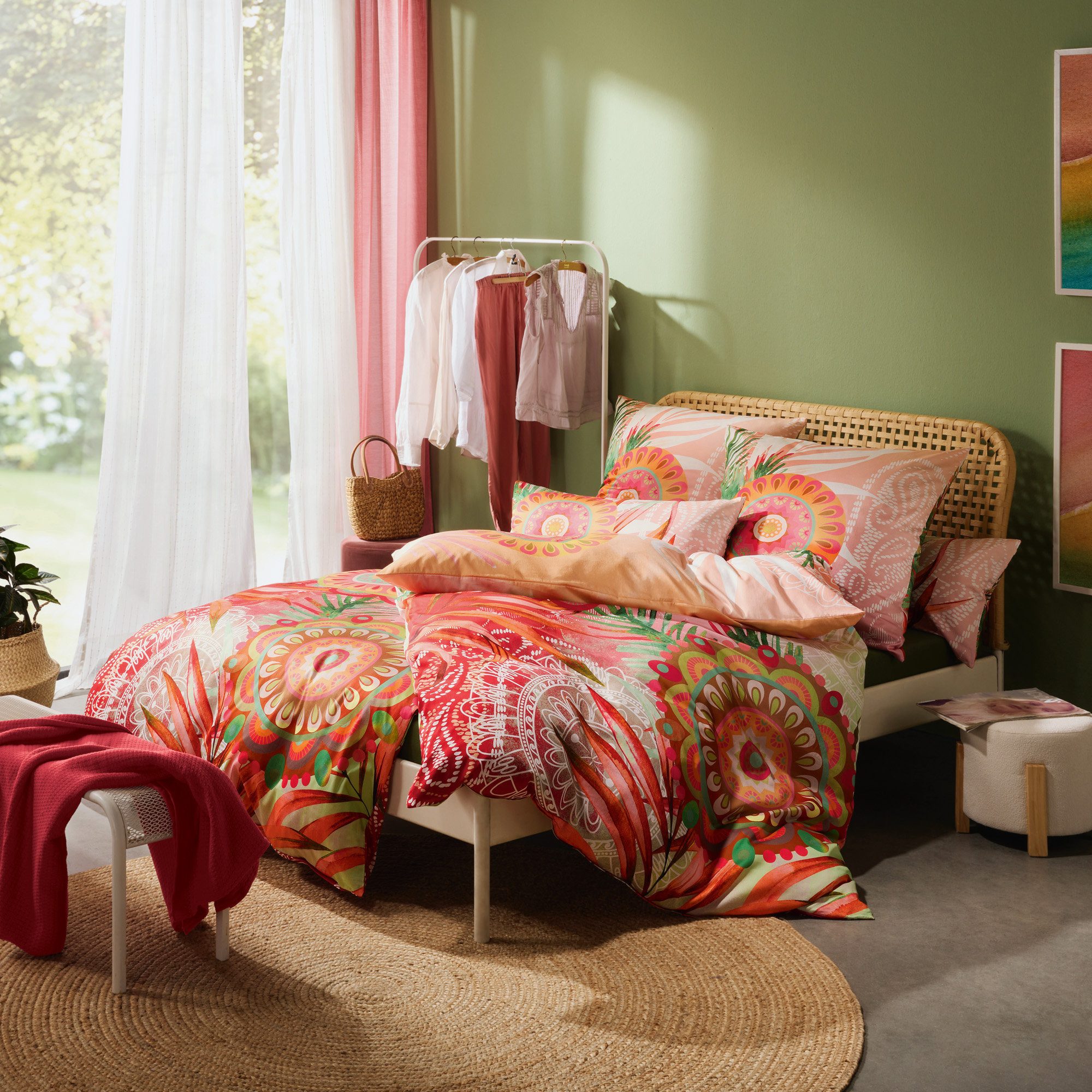 REDBEST Bettwäsche Bettwäsche, Mako-Satin, Satin Ornamente