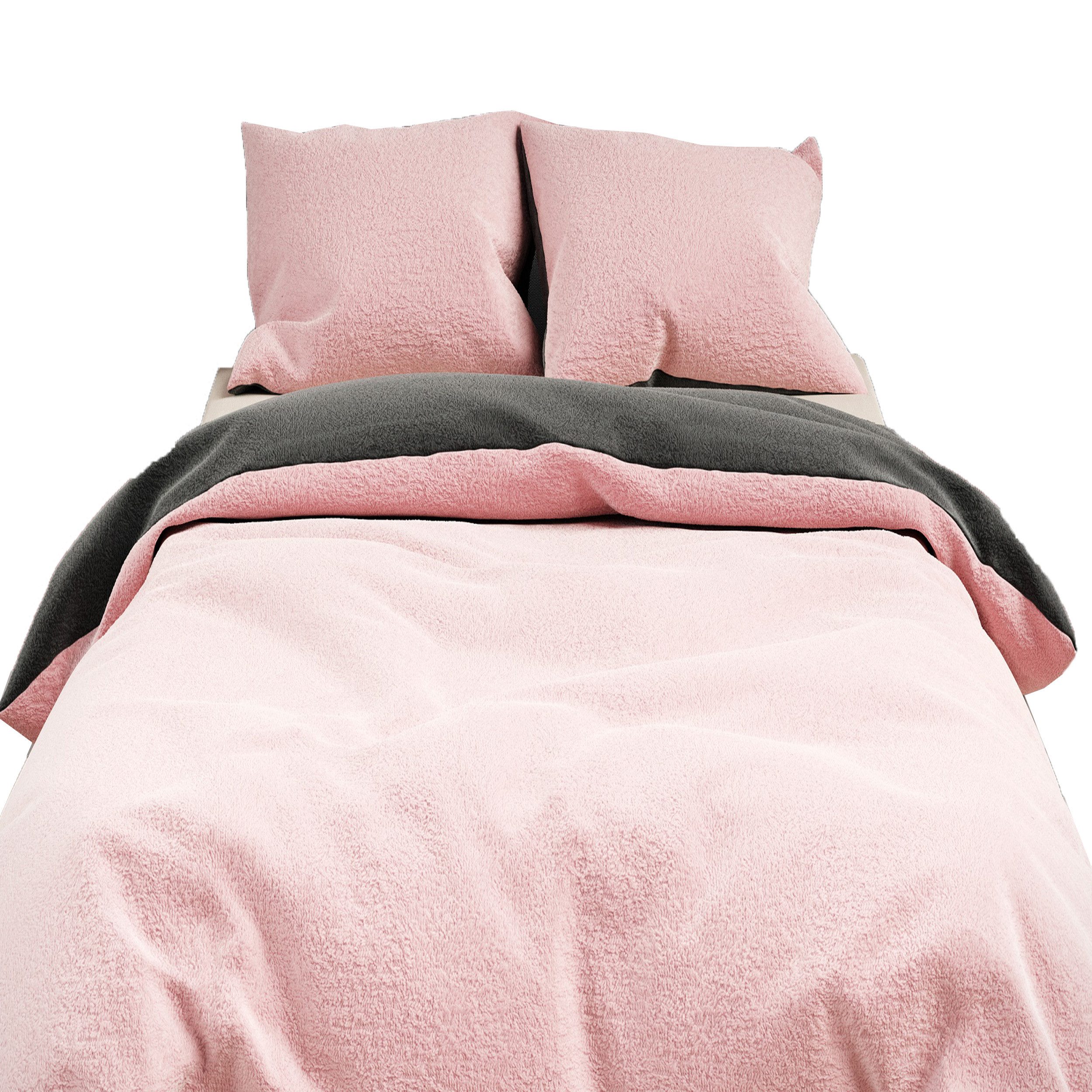 Leonado Vicenti Bettwäsche Winter Teddy Plüsch, Fleece, 3 teilig, Flauschig günstig online kaufen