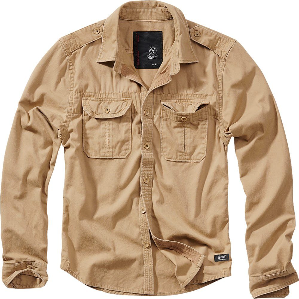 Brandit Outdoorhemd Brandit Vintage Hemd Langarm günstig online kaufen