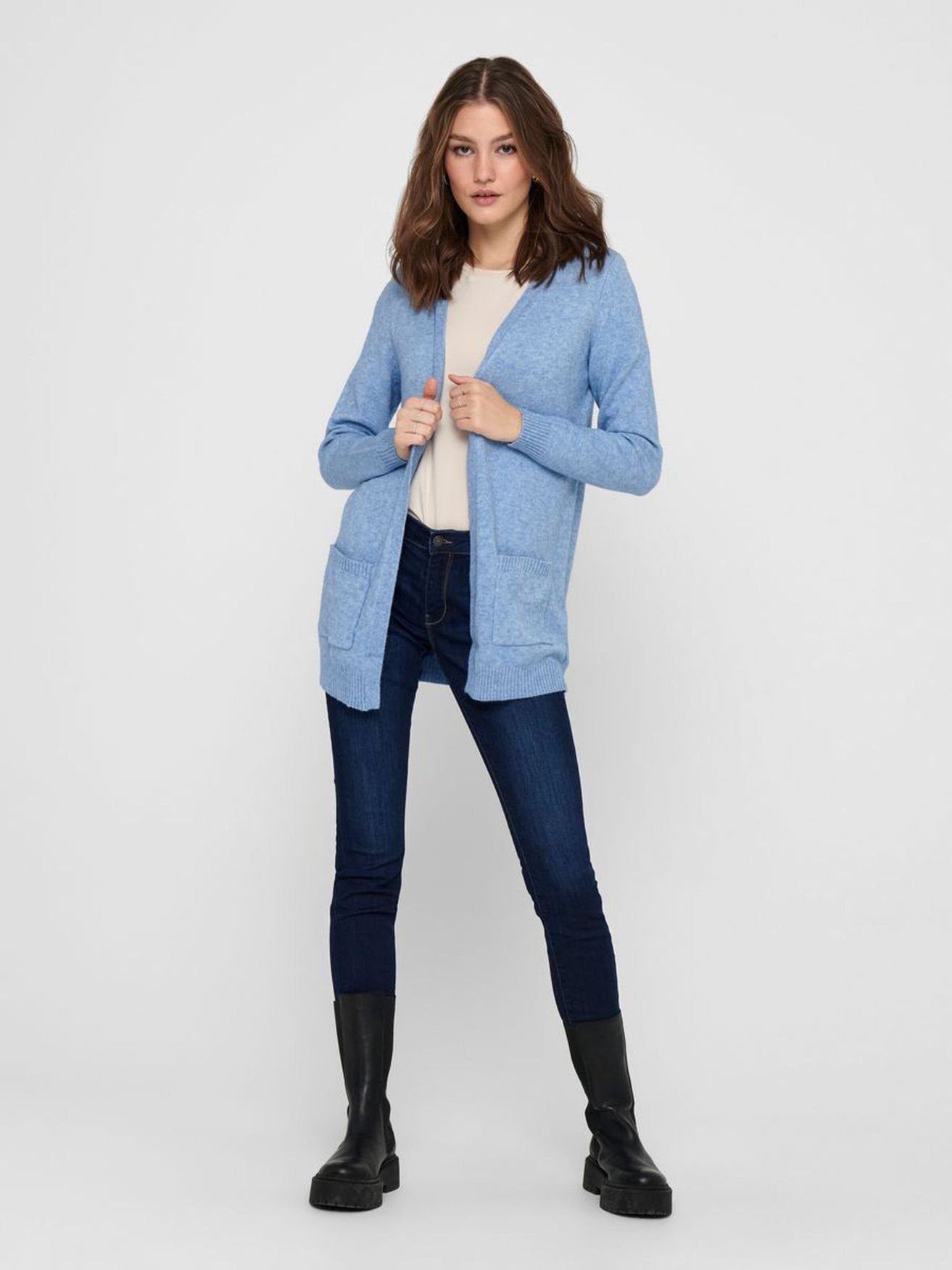 ONLY Cardigan Langes Design Stretch Strickjacke günstig online kaufen