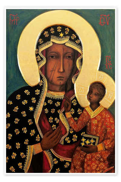 Posterlounge Poster Lukas, Schwarze Madonna von Tschenstochau, Malerei