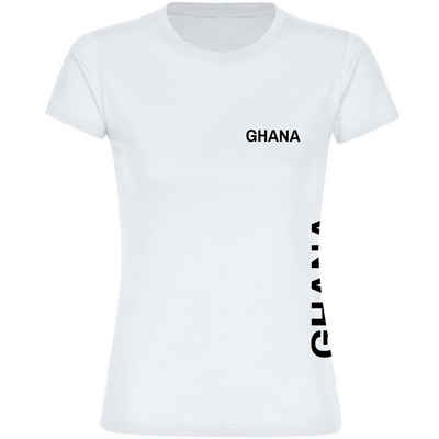 multifanshop T-Shirt Damen Ghana - Brust & Seite - Frauen