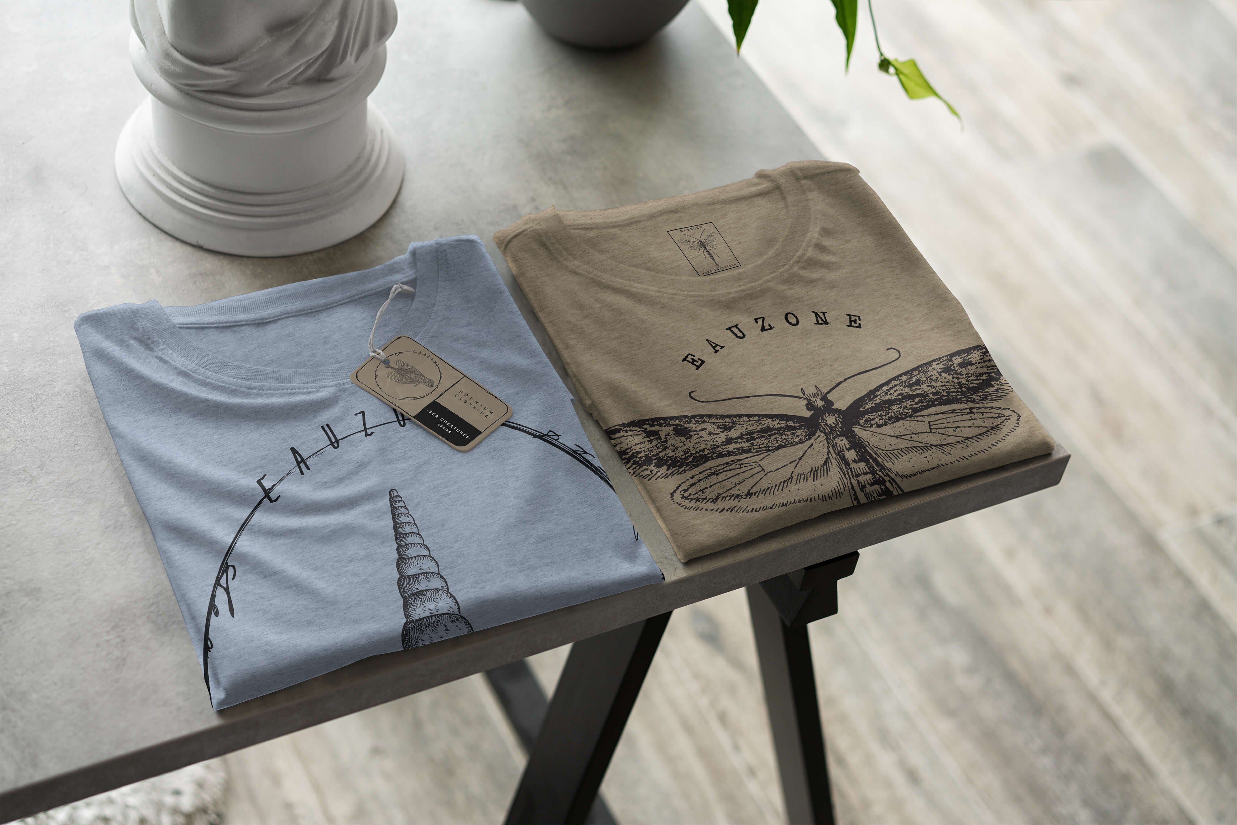 / Struktur - Sea Sinus Art Creatures, Schnitt Denim Sea Fische T-Shirt feine Serie: sportlicher 036 Stonewash T-Shirt und Tiefsee