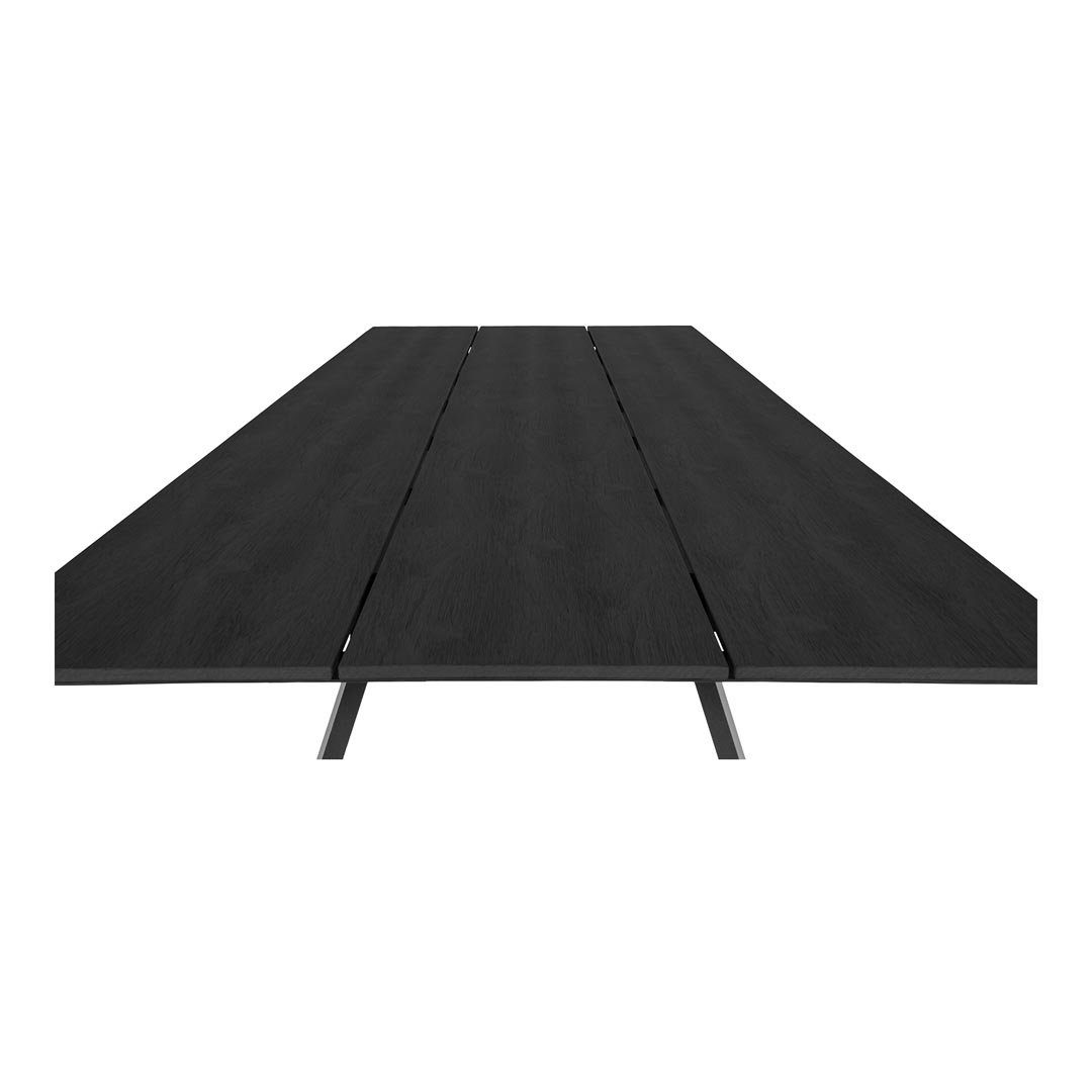 Nonwood ebuy24 Toronto Gartentisch schwarz. 100x220cm Gartentisch