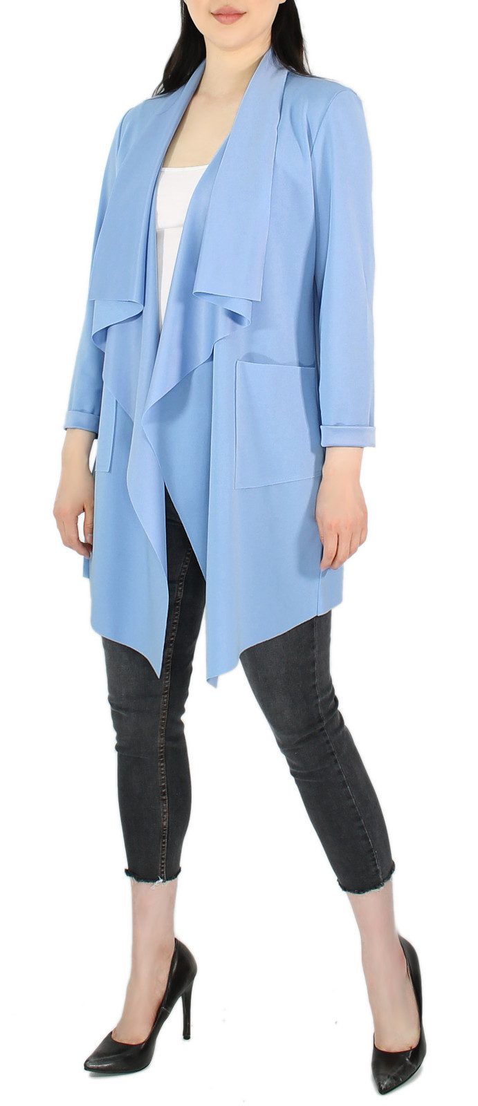 dy_mode Cardigan Damen Cardigan in Wasserfall-Optik günstig online kaufen