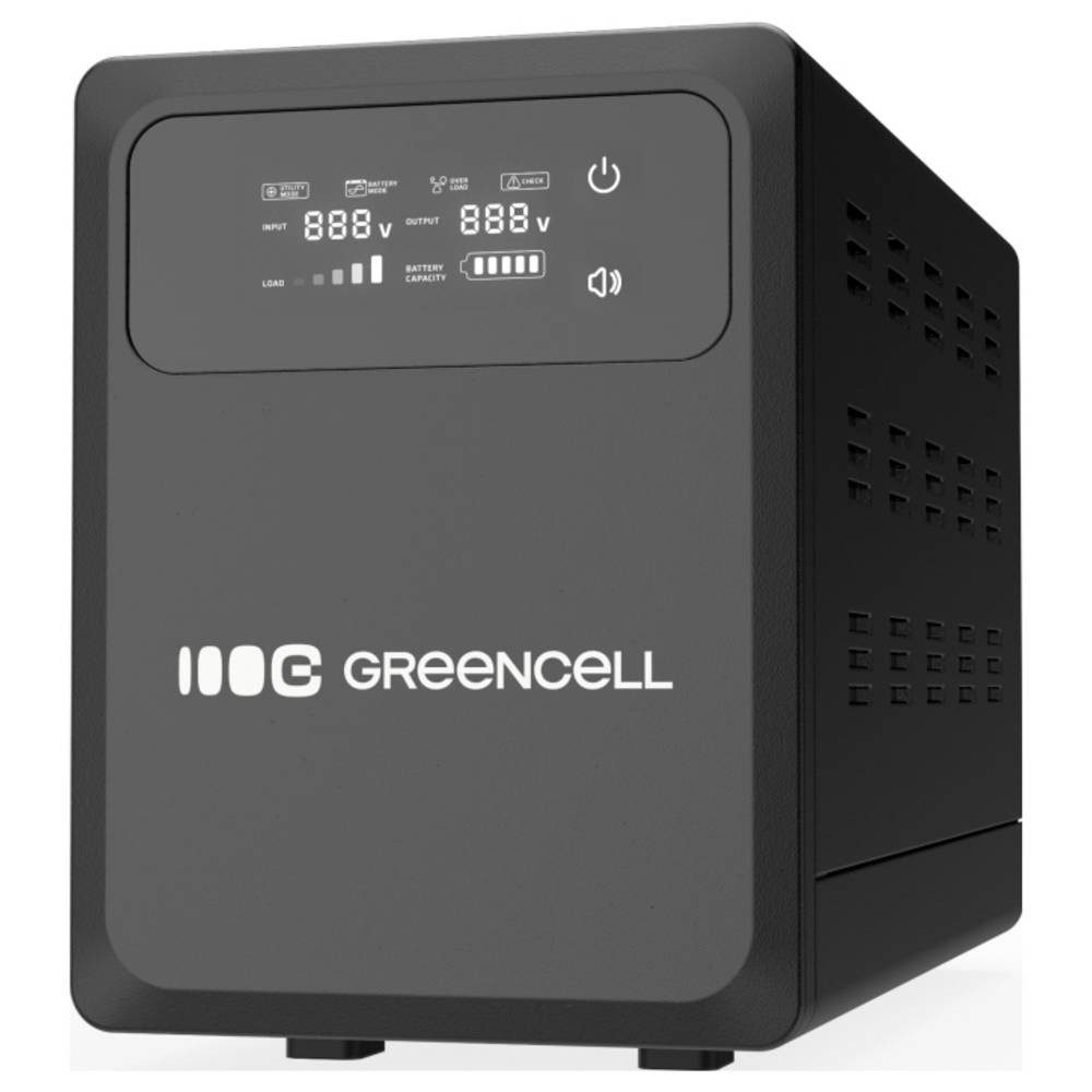 Green Cell USV-Anlage UPS USV 1200 VA GC-UPSLPPC800, LC-Display