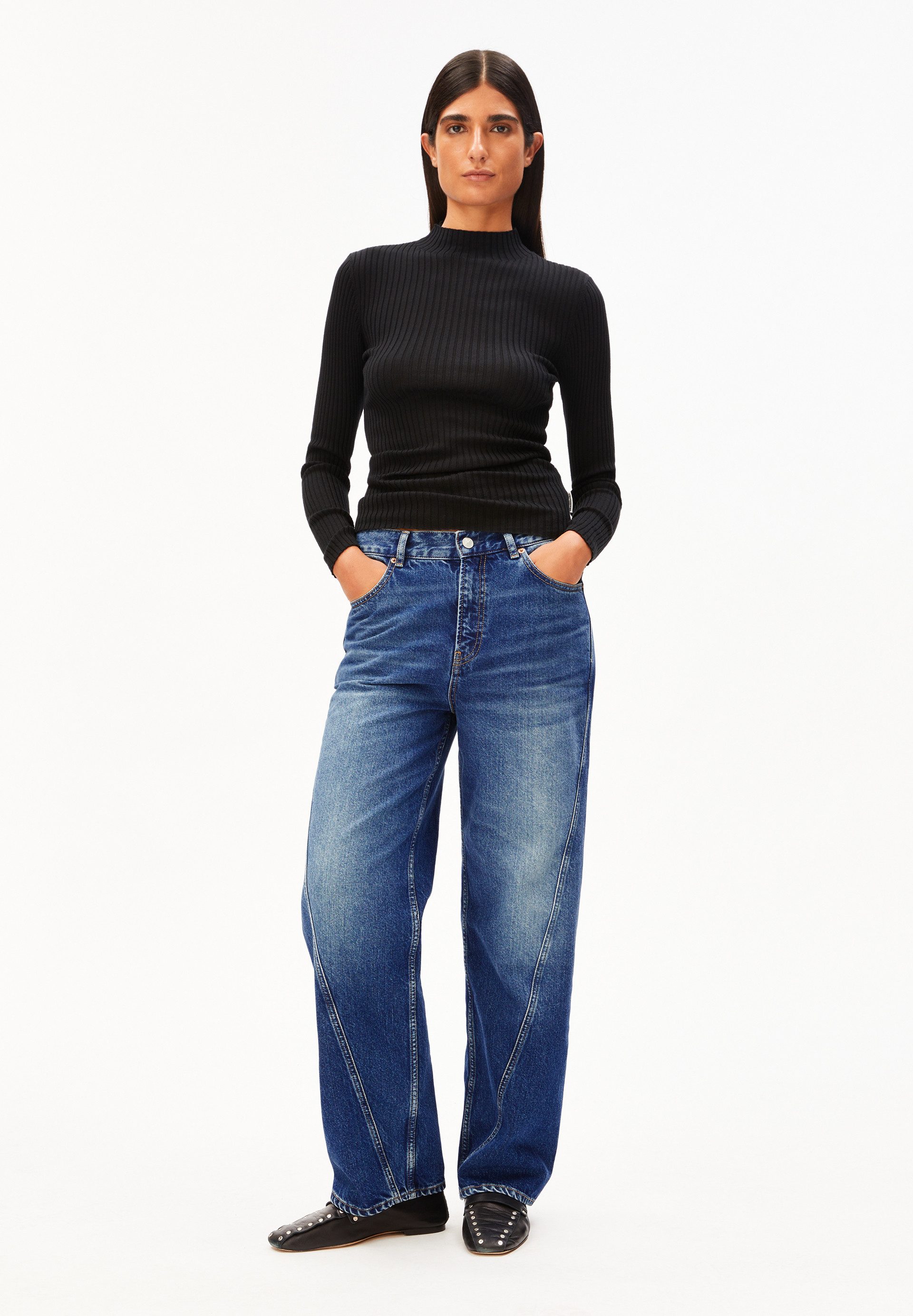 Armedangels Strickpullover ALAANIA Pullover Slim Fit aus Bio-Baumwolle Fitt günstig online kaufen