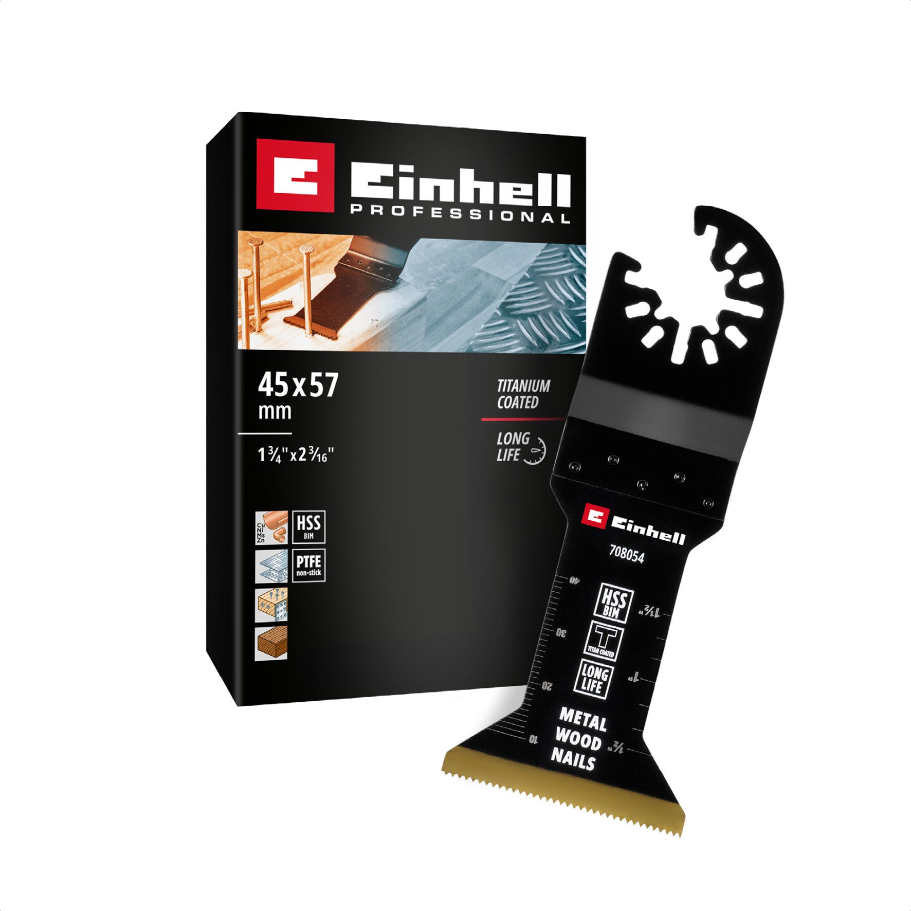 Einhell Sägeblatt Original Einhell Bi-Metall Tauchsägeblatt titanbeschichtet (45 mm Brei, Original Einhell Bi-Metall Tauchsägeblatt titanbeschichtet (45 mm Brei