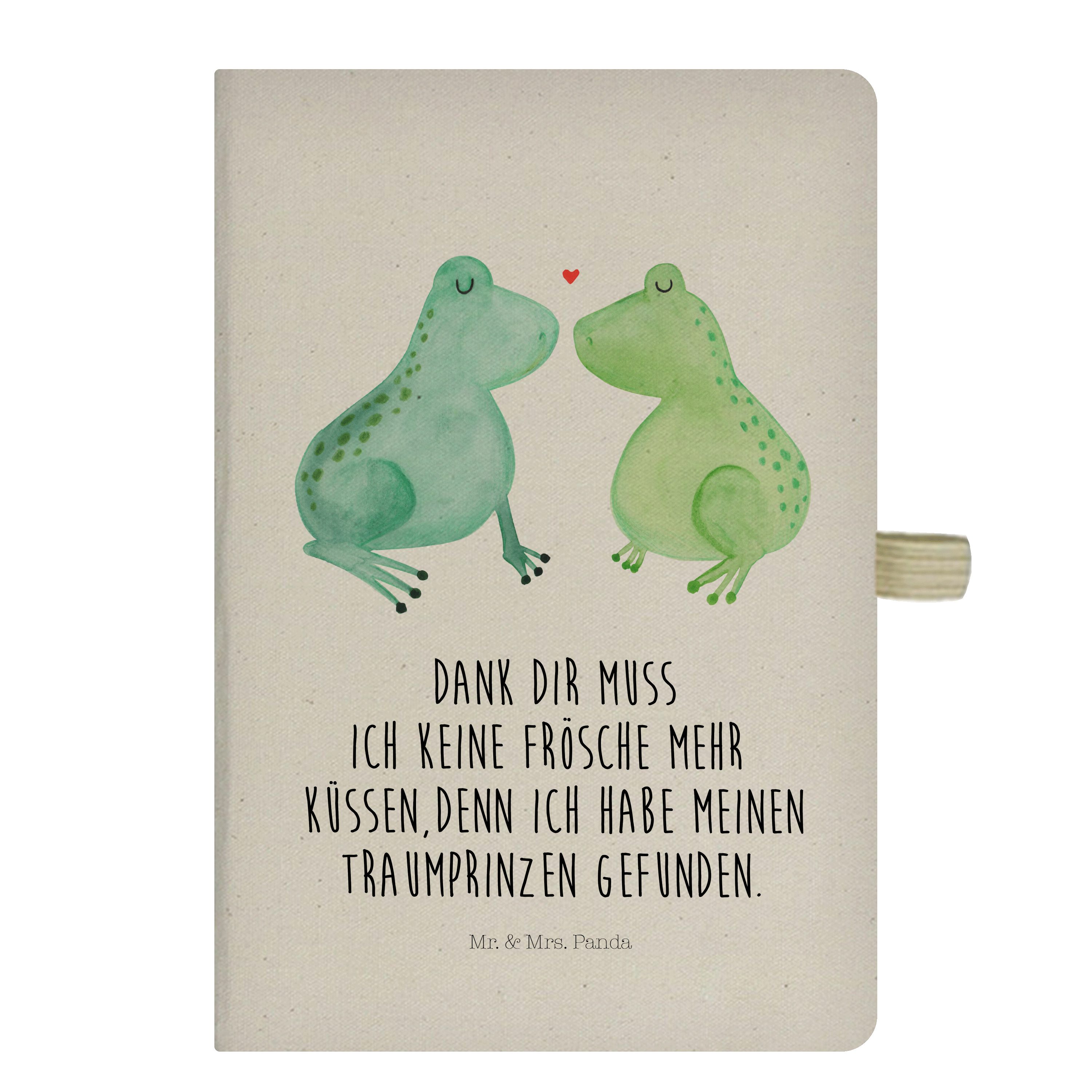 Mr. & Mrs. Panda Notizbuch Frosch Liebe - Transparent - Geschenk, Notizheft, Liebesgeschenk, Not