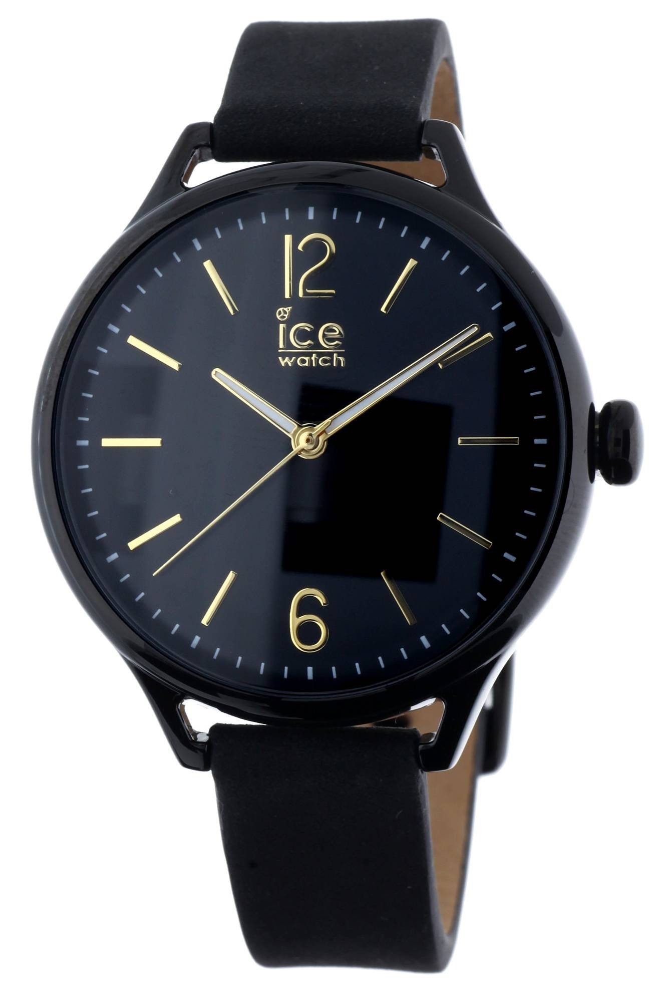 Quarzuhr Ice Time Black Gold - Schwarz