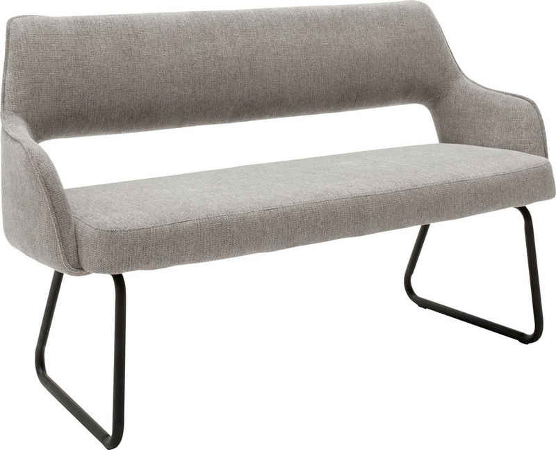 MCA furniture Polsterbank »Bangor«, Sitzbank frei im Raum stellbar,Stoffbezug in Chenille Optik, Breite 175 cm