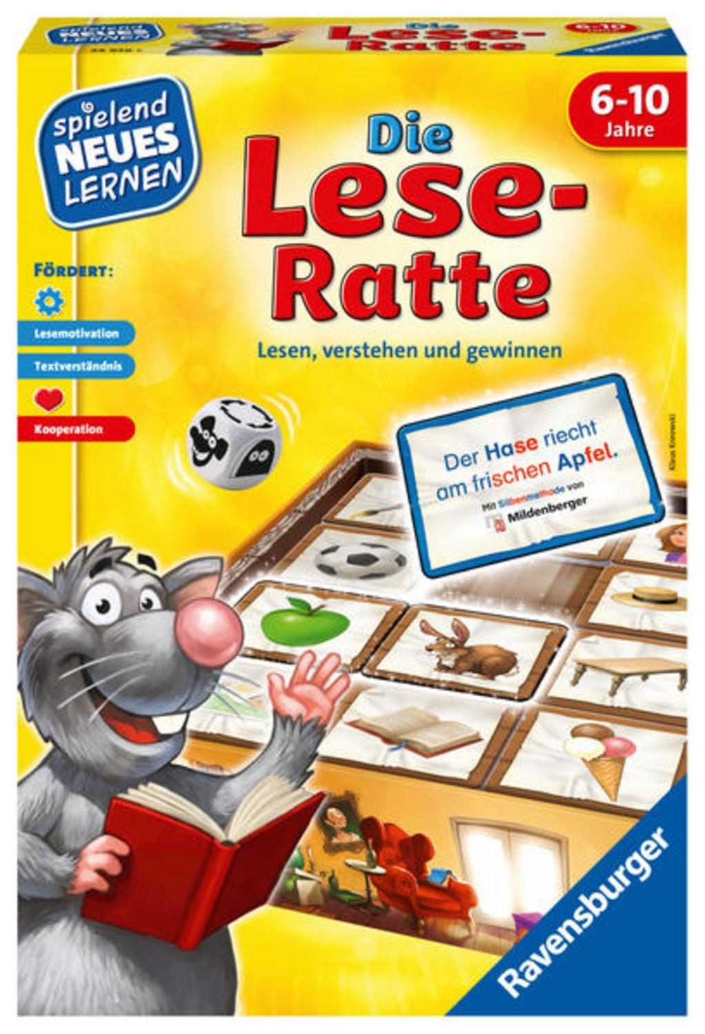 Ravensburger Verlag GmbH Spiel Die Lese-Ratte - Kinderspiel ab 6 Jahre