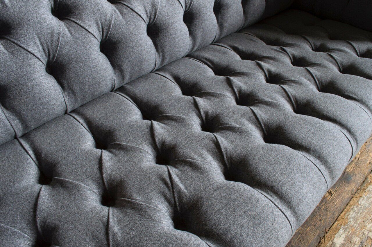 cm Sofa Chesterfield-Sofa, Sitzer JVmoebel Design Couch Chesterfield 225 3 Sofa
